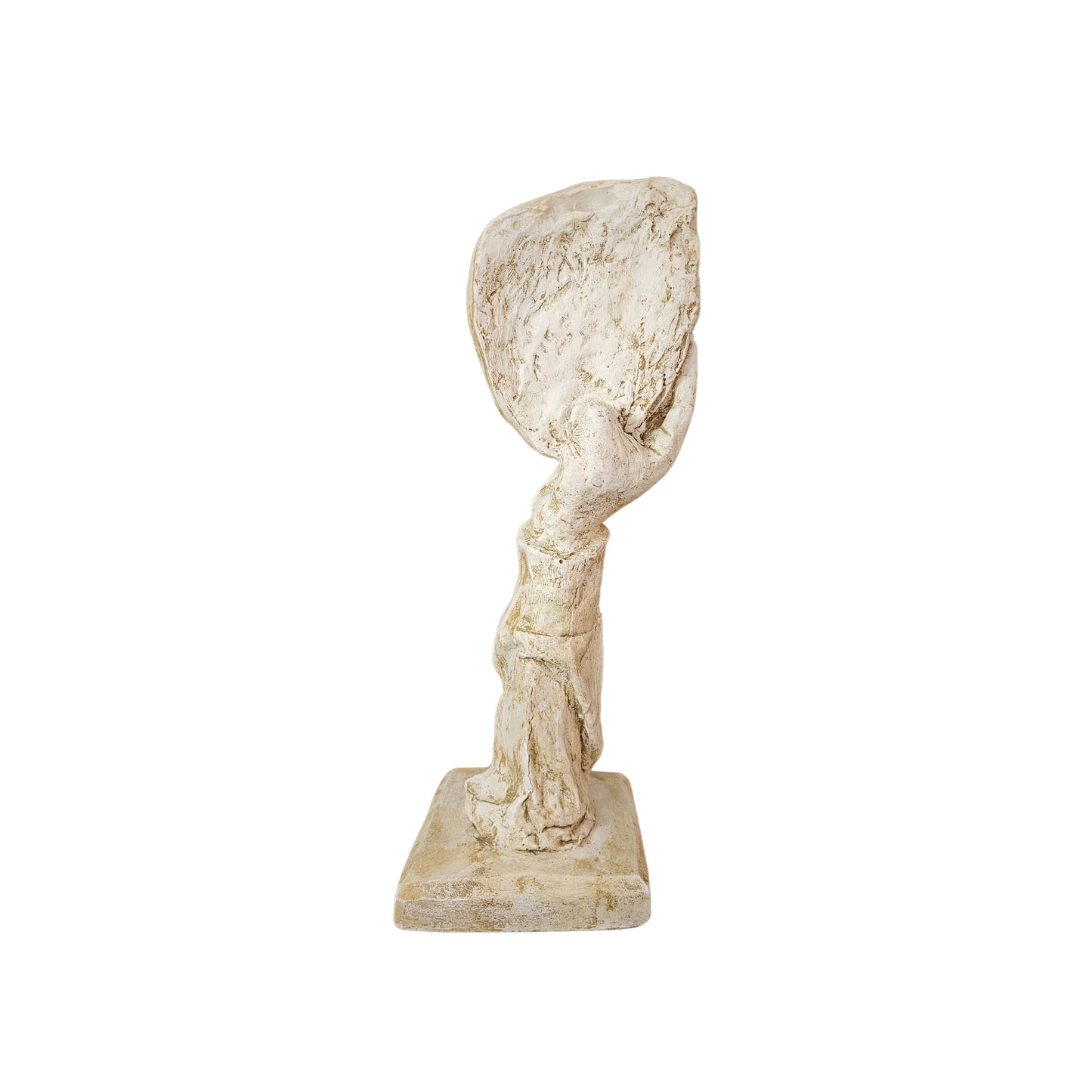 Decorative ceramic sculpture of a "Face Resting in Hands".