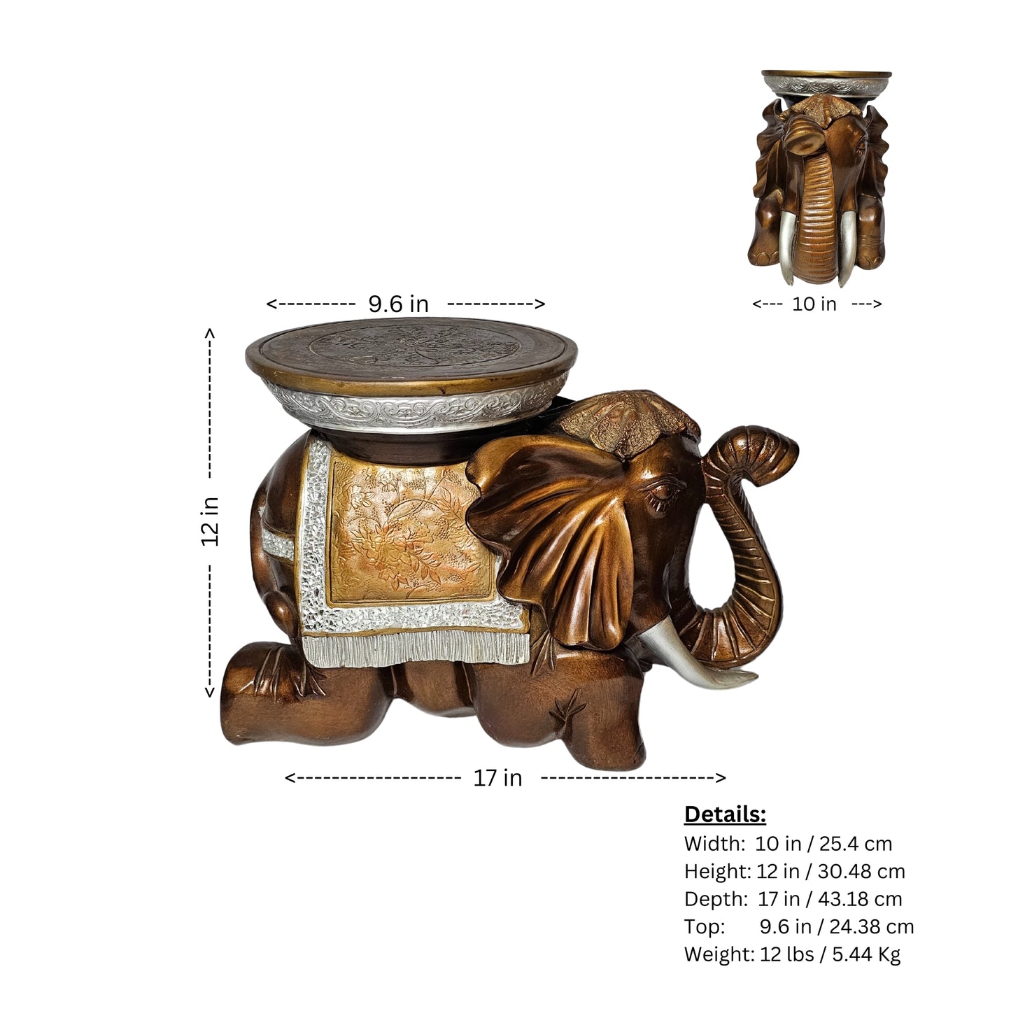 The sultan's kneeling elephant stool