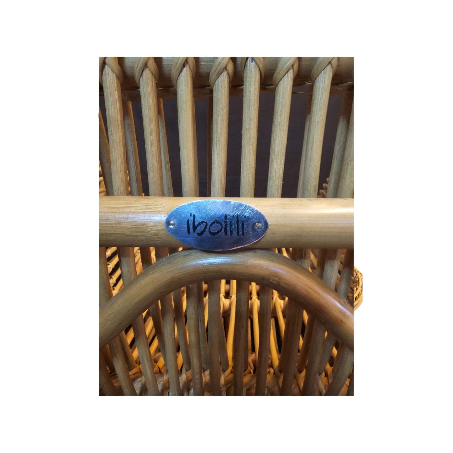 Set of 2 statement round back minimalist style designed chairs. Constructed in rattan to ensure comfort sitting.