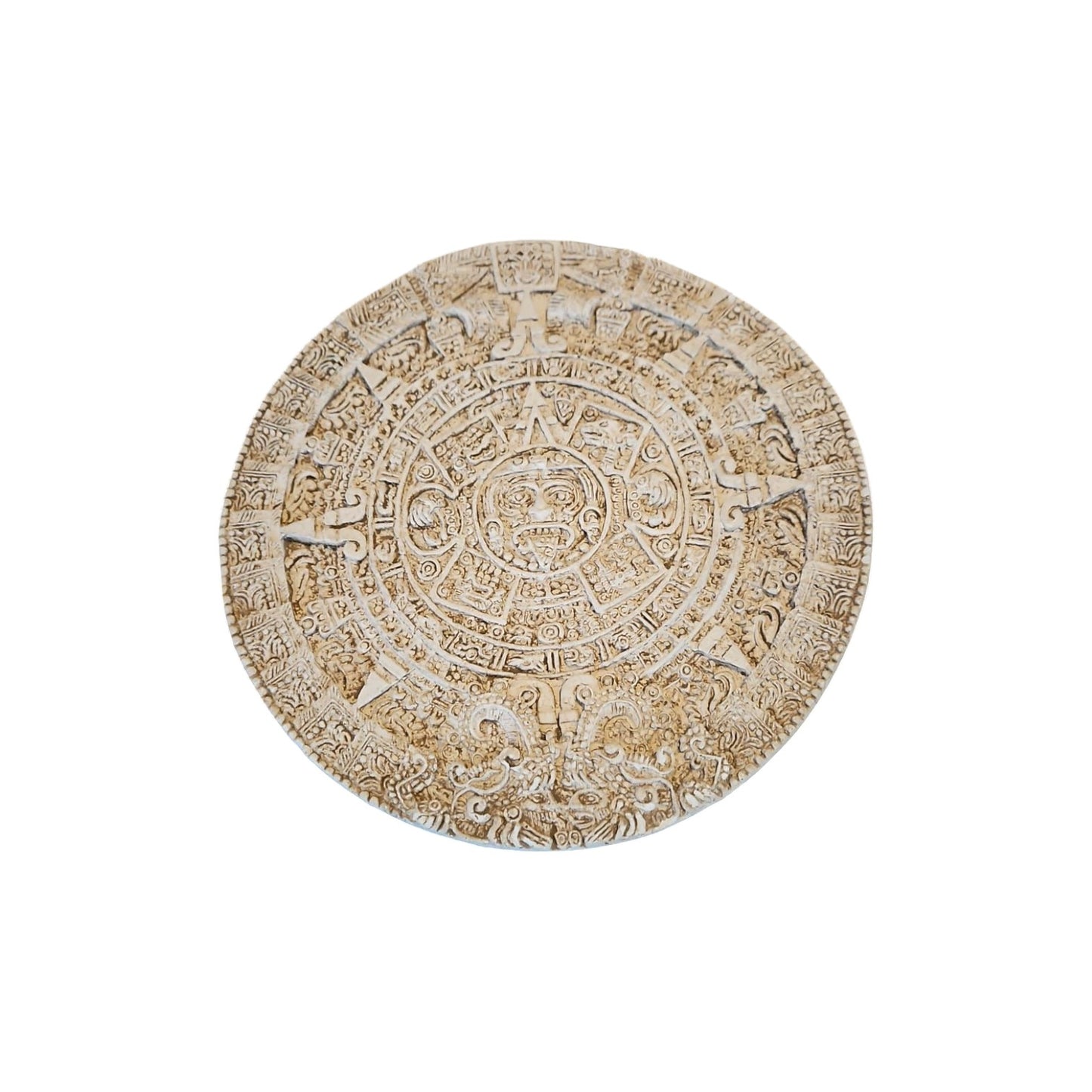 Antique Mayan civilization sun calendar replica