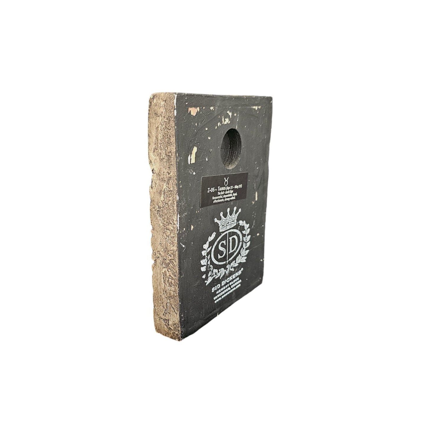 This Sid Dickens memory block is dedicated to the steadfast and determined Taurus (Z-05).