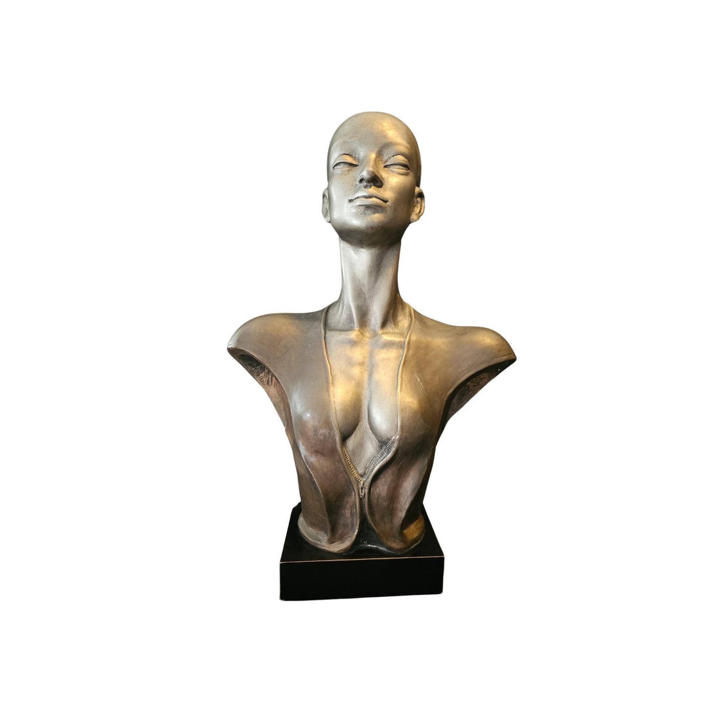 Discover the timeless beauty and intricate detailing of the 1987 Vintage Austin Productions Bust Sculpture. Be captivated by its exquisite design and craftsmanship, highlighting the true essence of this exceptional art piece. A must-have for any art collector looking for a truly unique and meaningful addition to their collection.