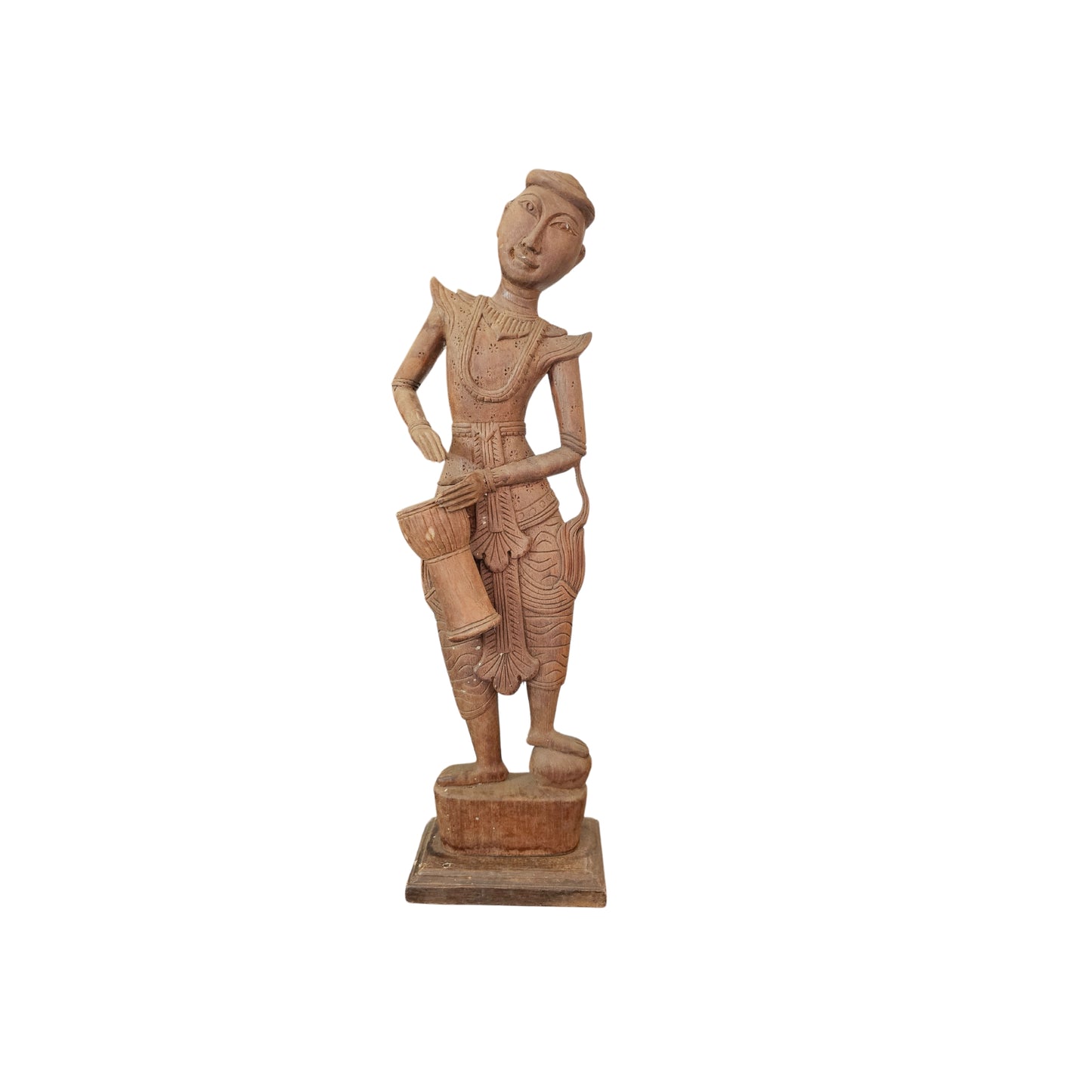 Indonesian folk art, handmade sculpture of a drummer
