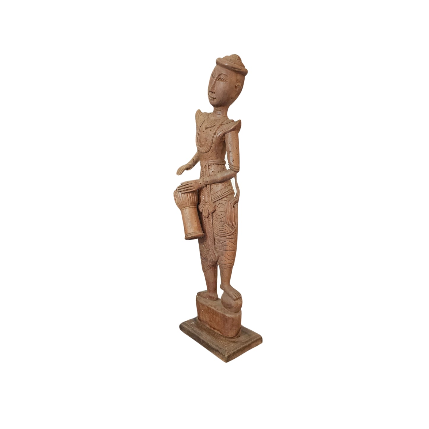 Indonesian folk art, handmade sculpture of a drummer
