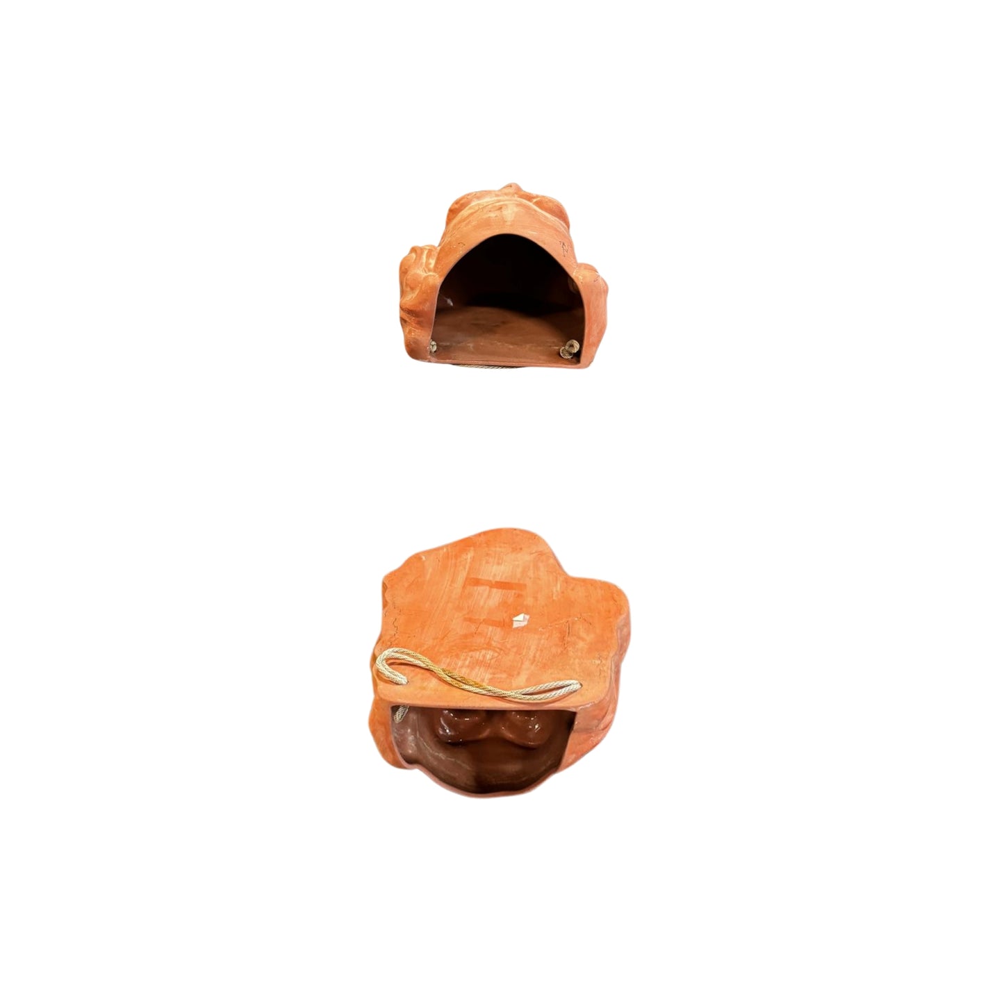 Transport yourself to an ancient world with our hand-carved Ancient Mythological Hanging Pottery. It may be mass produced, but its rarity makes it a unique and coveted piece. Enhance any indoor or outdoor space with its earthy and stylish charm.