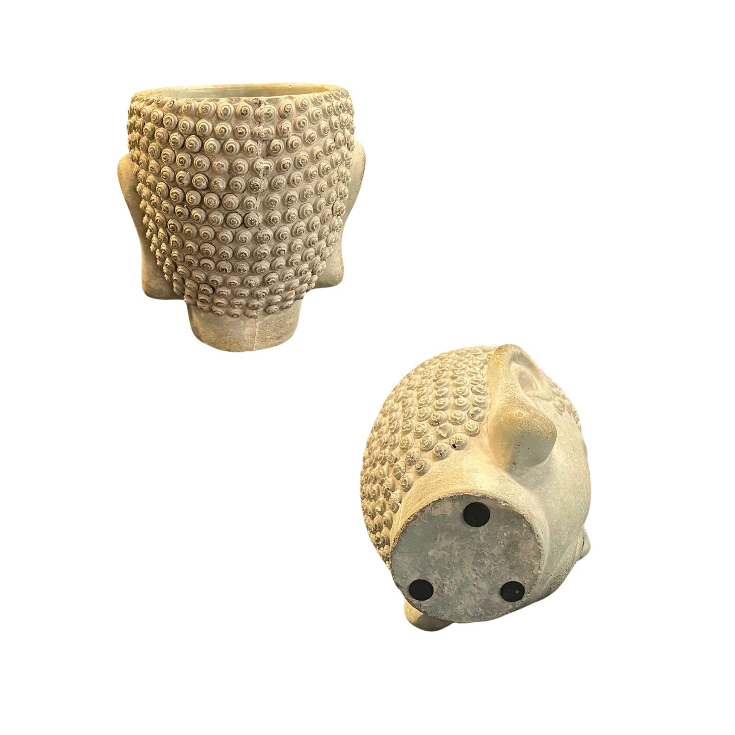 "Transform your ambiance with the unique Mystic Buddha planter! Its open top design and serene Zen head will bring a sense of peace and beauty to your space. Perfect for adding a relaxing touch to your decor.
