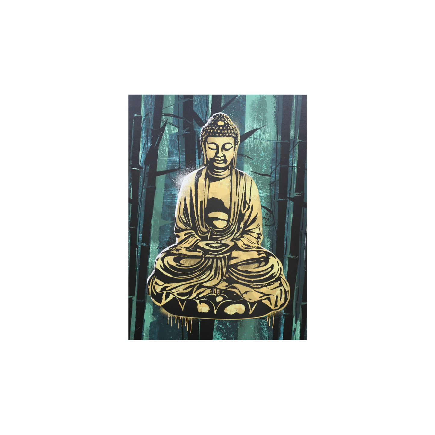 Budda_Green_Yellow_Canvas