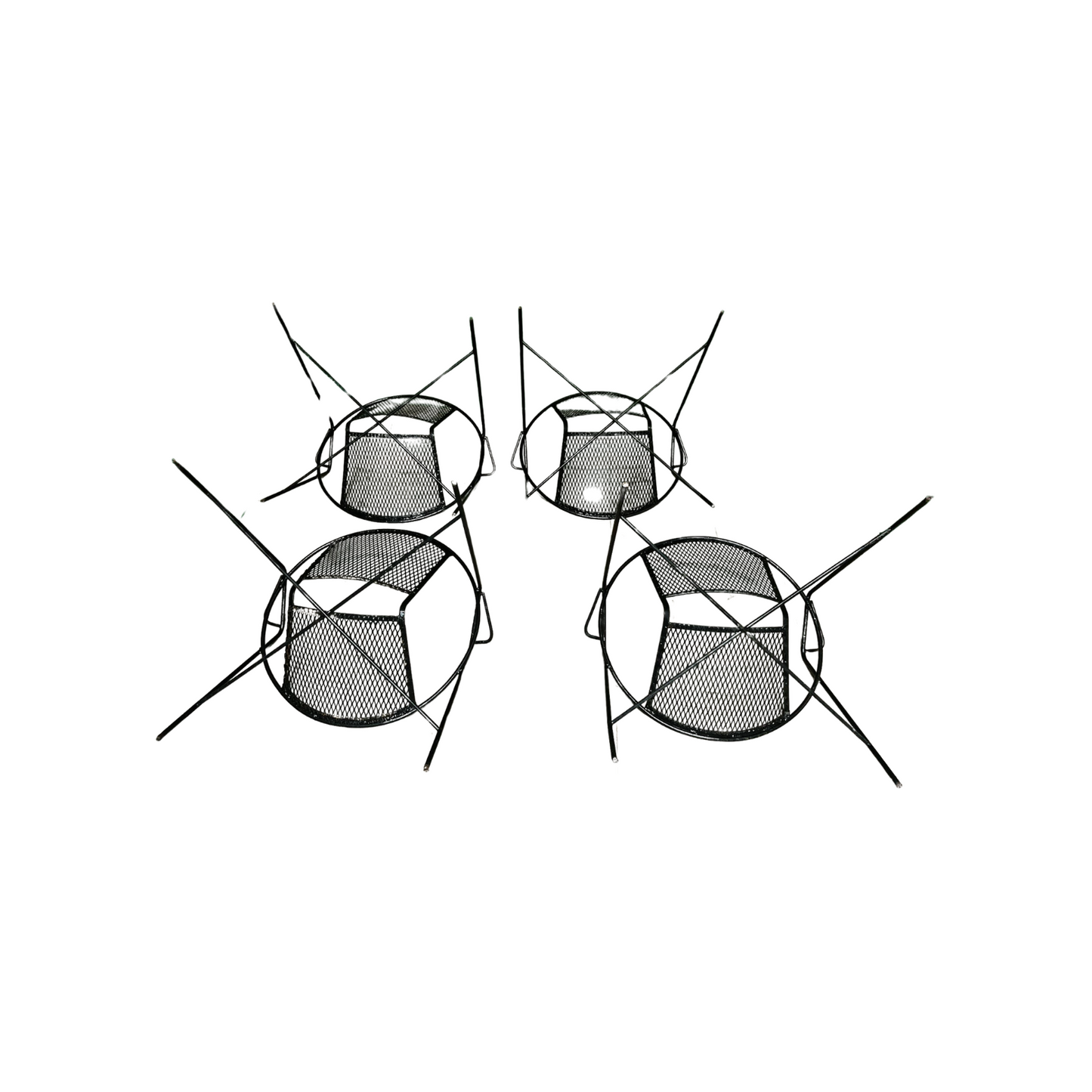 1950s_Mid_Century_Modern_Clam_Shell_Outdoor_Chairs,_Attributed _ Set_of_4