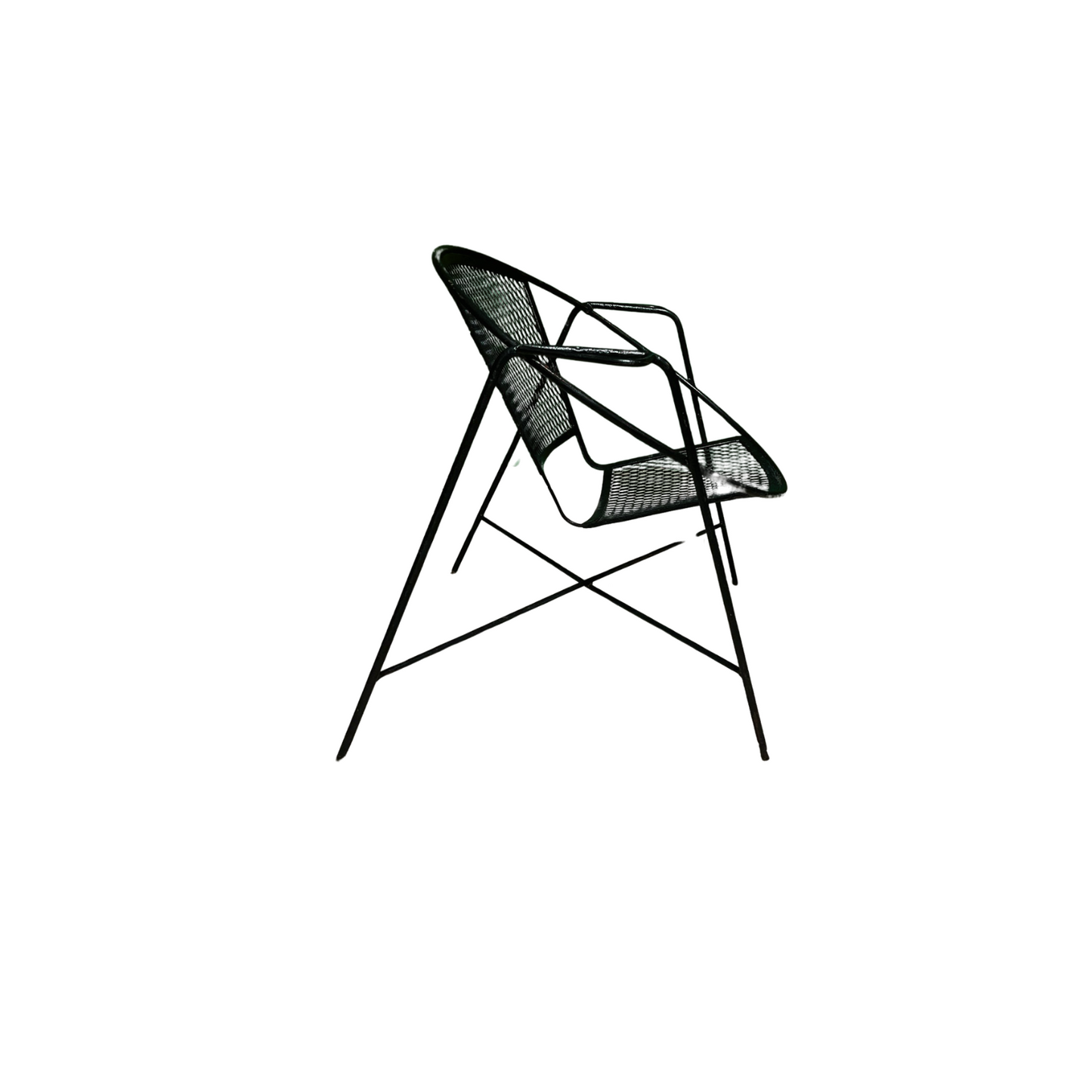 1950s_Mid_Century_Modern_Clam_Shell_Outdoor_Chairs,_Attributed _ Set_of_4