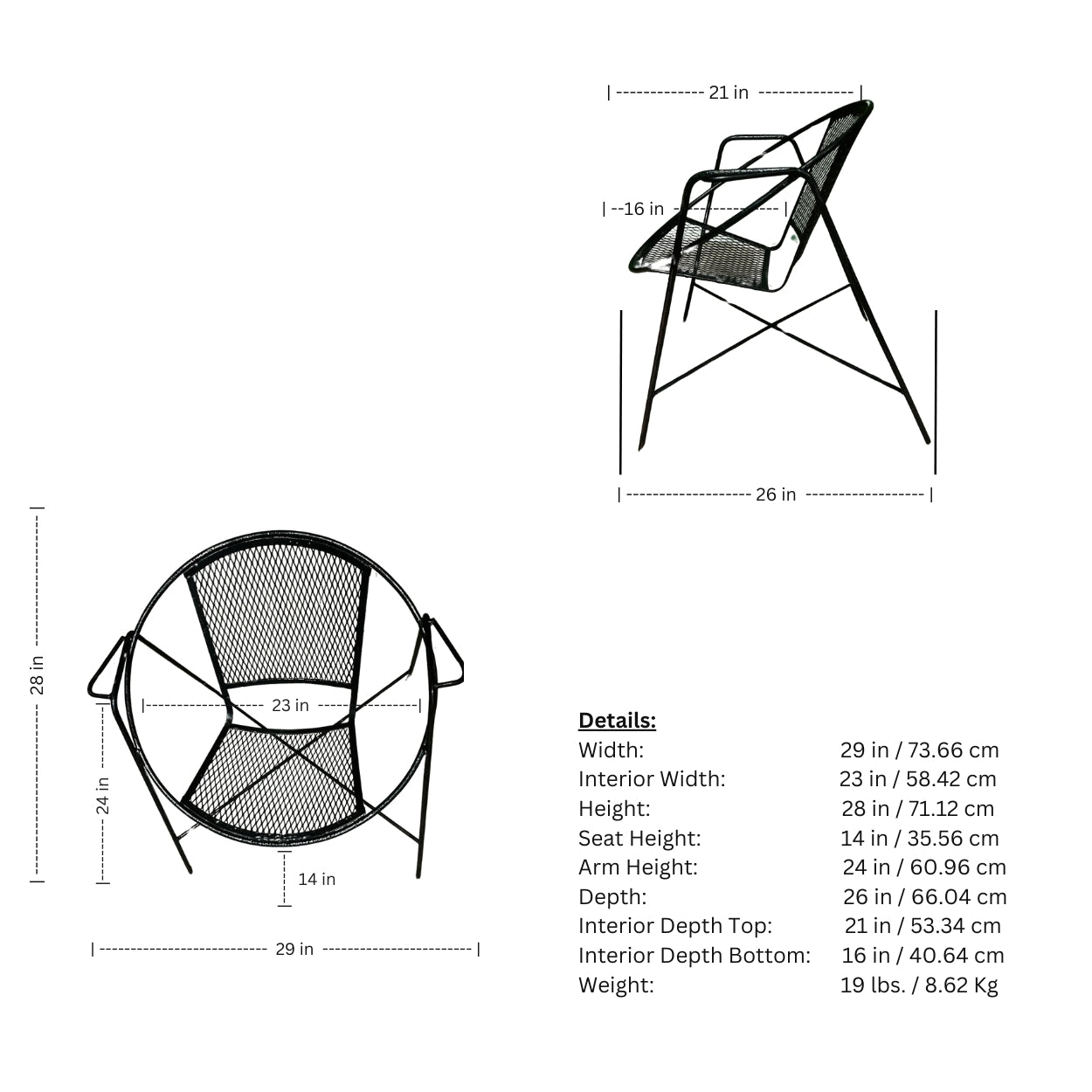 1950s_Mid_Century_Modern_Clam_Shell_Outdoor_Chairs,_Attributed _ Set_of_4