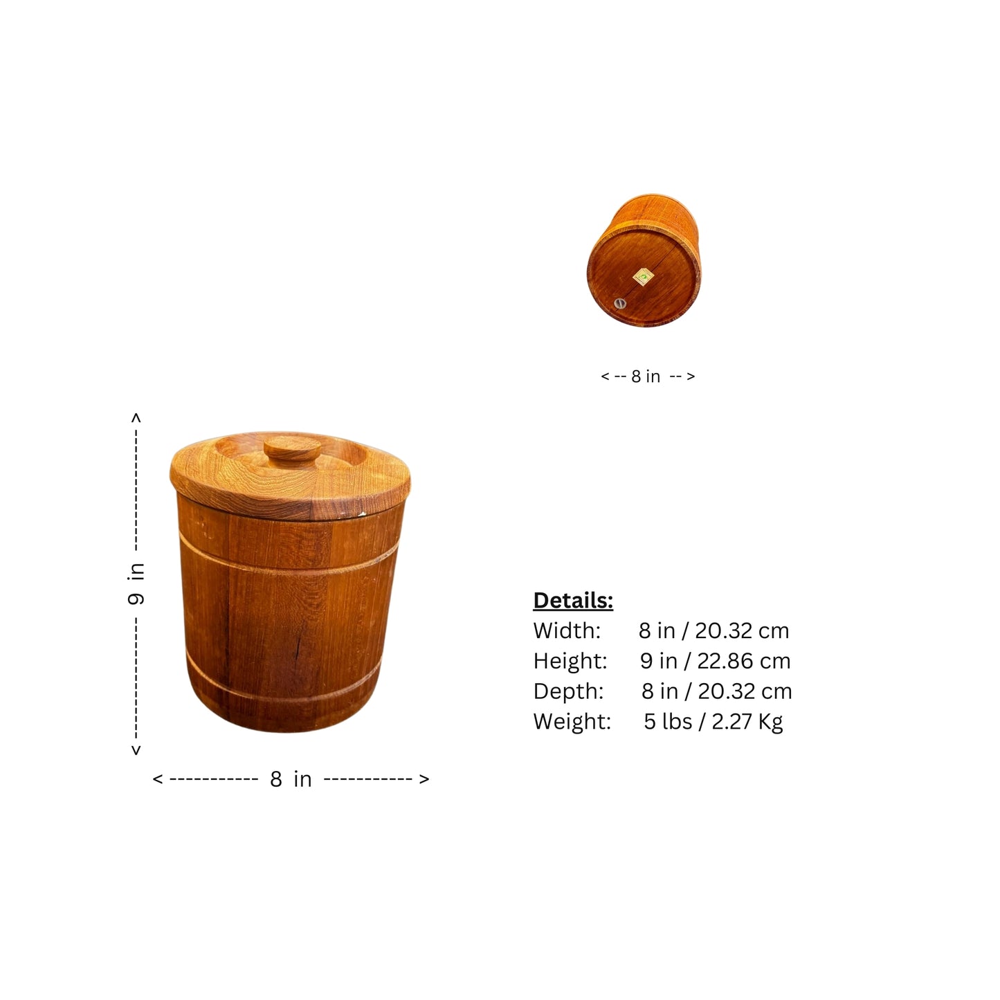 Embrace boldness and elevate your barware with our vintage genuine teak wood ice bucket. Made from real teak wood, this ice bucket adds a touch of adventure to your entertaining. Keep drinks cool in style and effortlessly impress your guests with this unique and daring addition to your collection.
