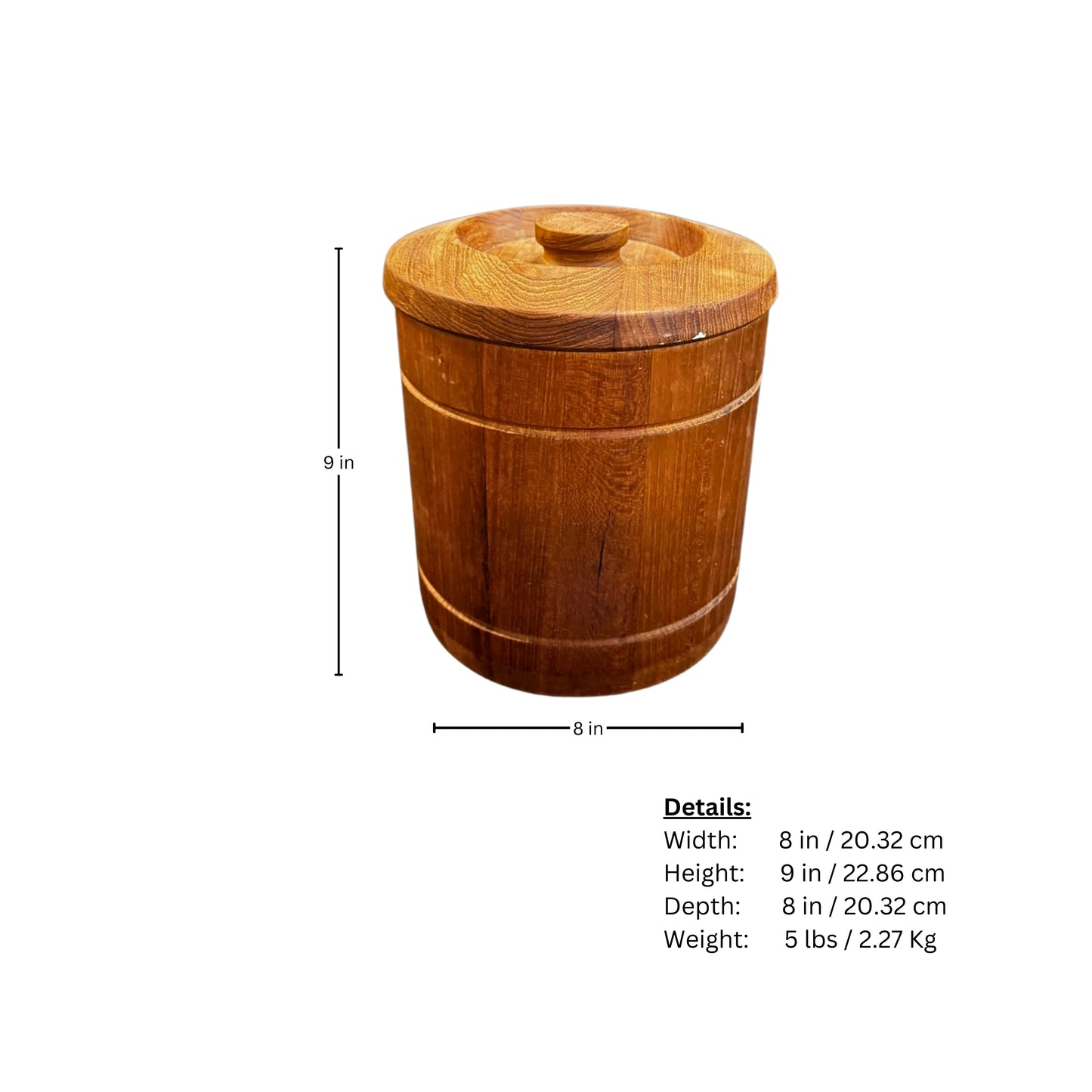 measurement page wooden and plastic cooler on white background