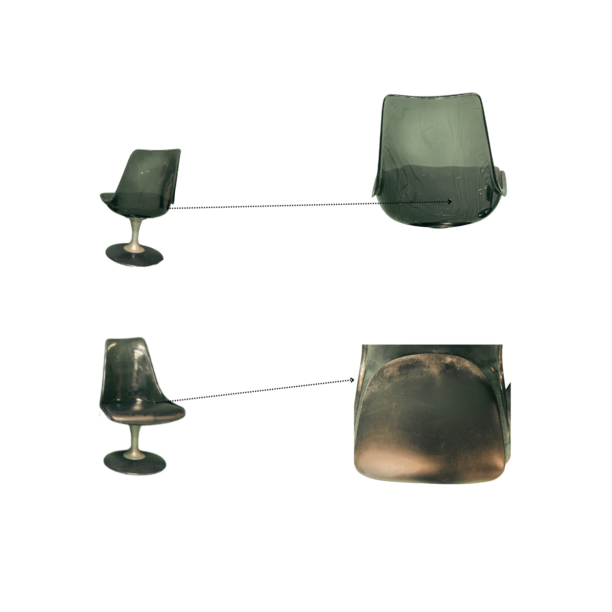 Smoked_Acrylic_Table_and_Leather_Chairs_Set_of_4moked_Acrylic_and_Leather_Chairs_Set_of_4