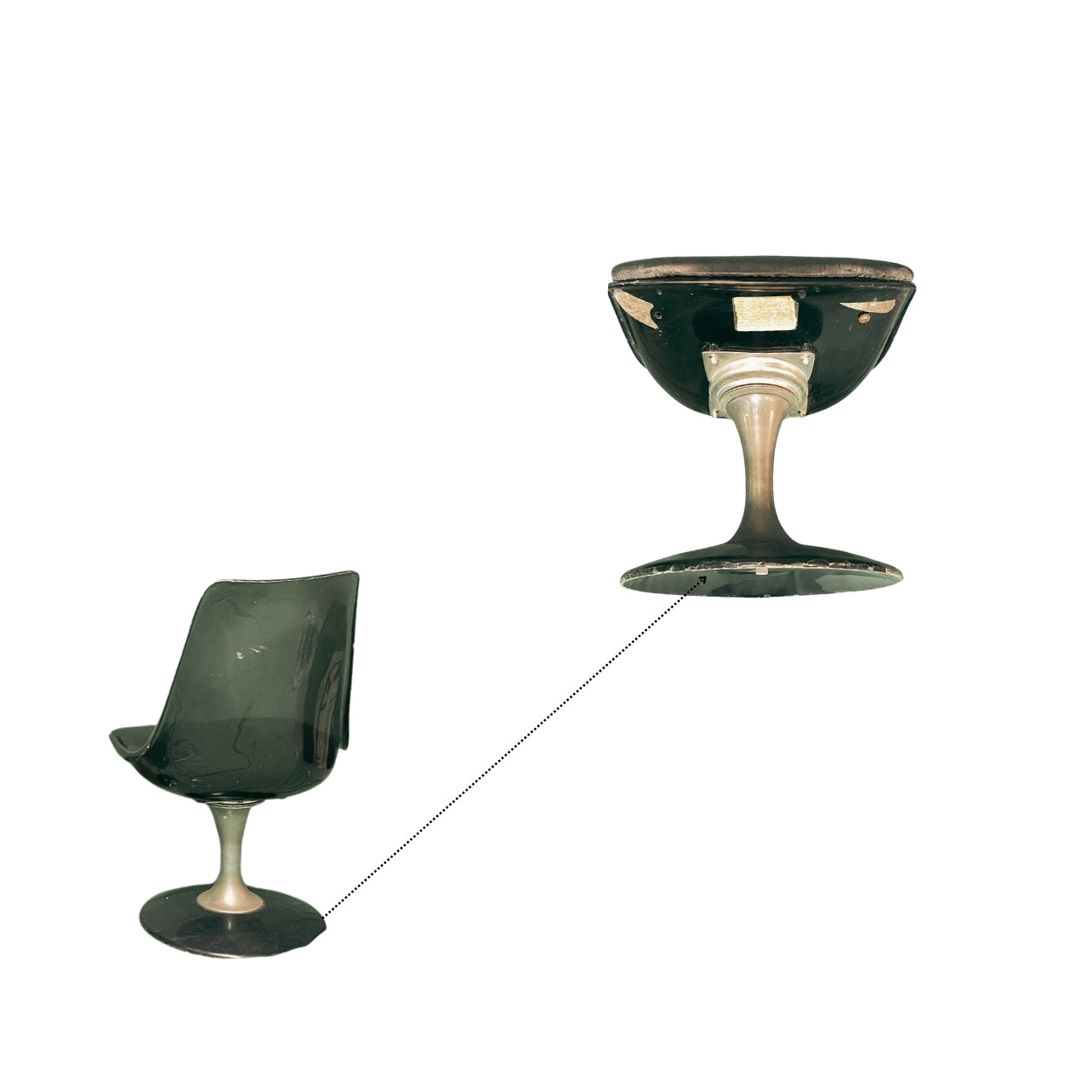 Smoked_Acrylic_Table_and_Leather_Chairs_Set_of_4moked_Acrylic_and_Leather_Chairs_Set_of_4
