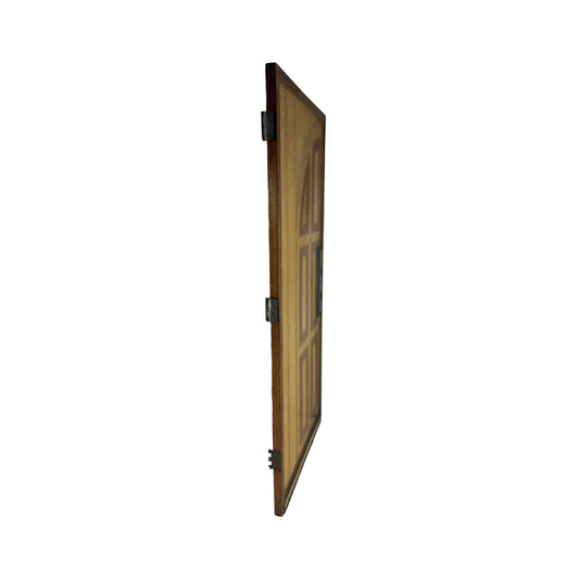 Side view of vintage door rescued from resin and wood