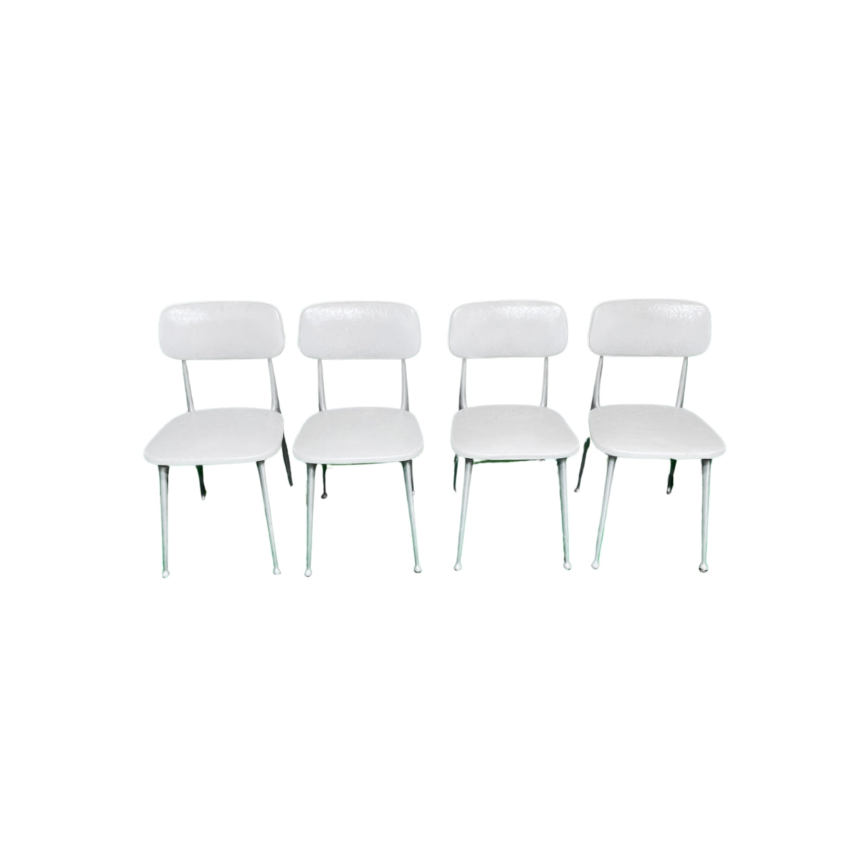 White_RETRO_Kitchen_table_and_Four__4__Chairs