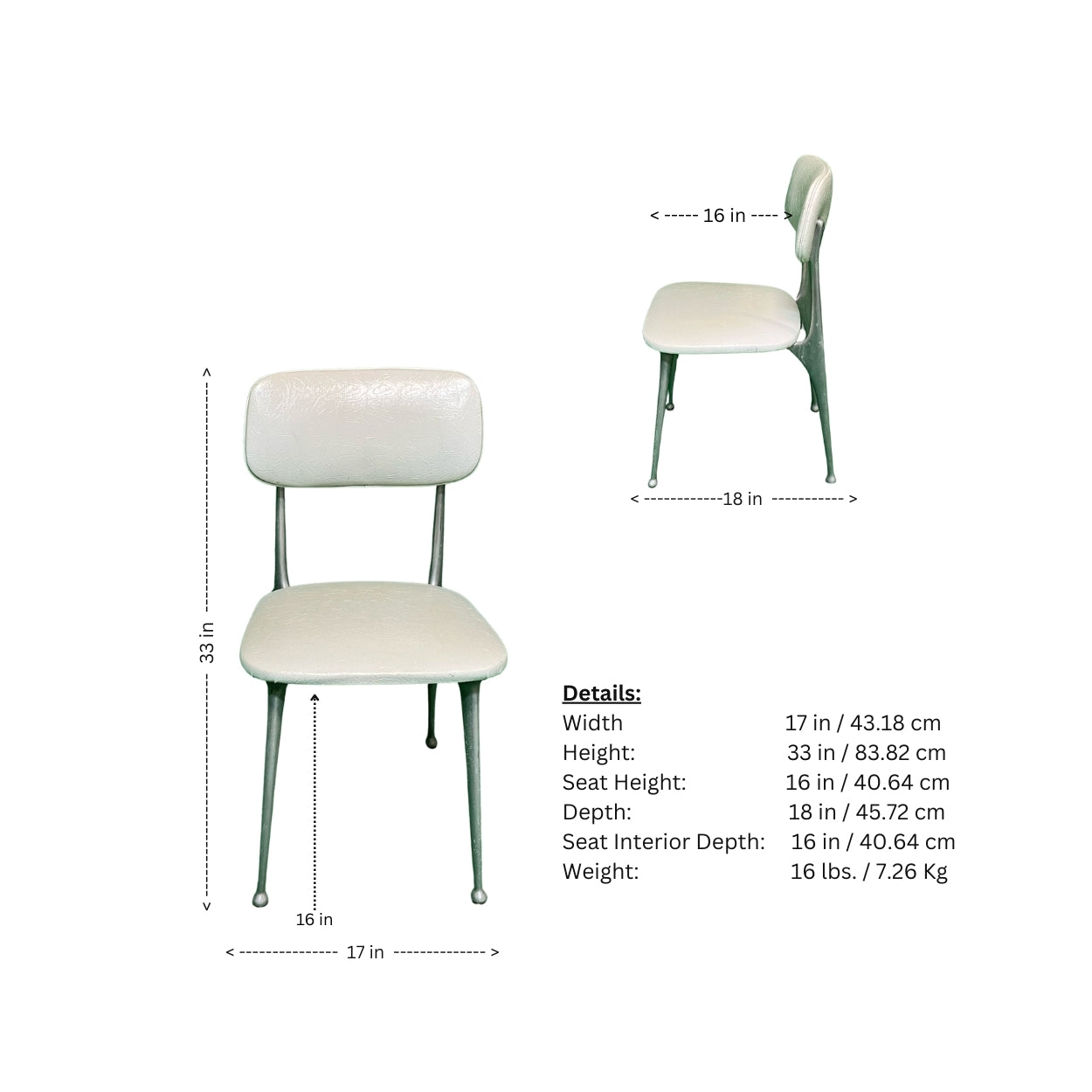 White_RETRO_Kitchen_table_and_Four__4__Chairs
