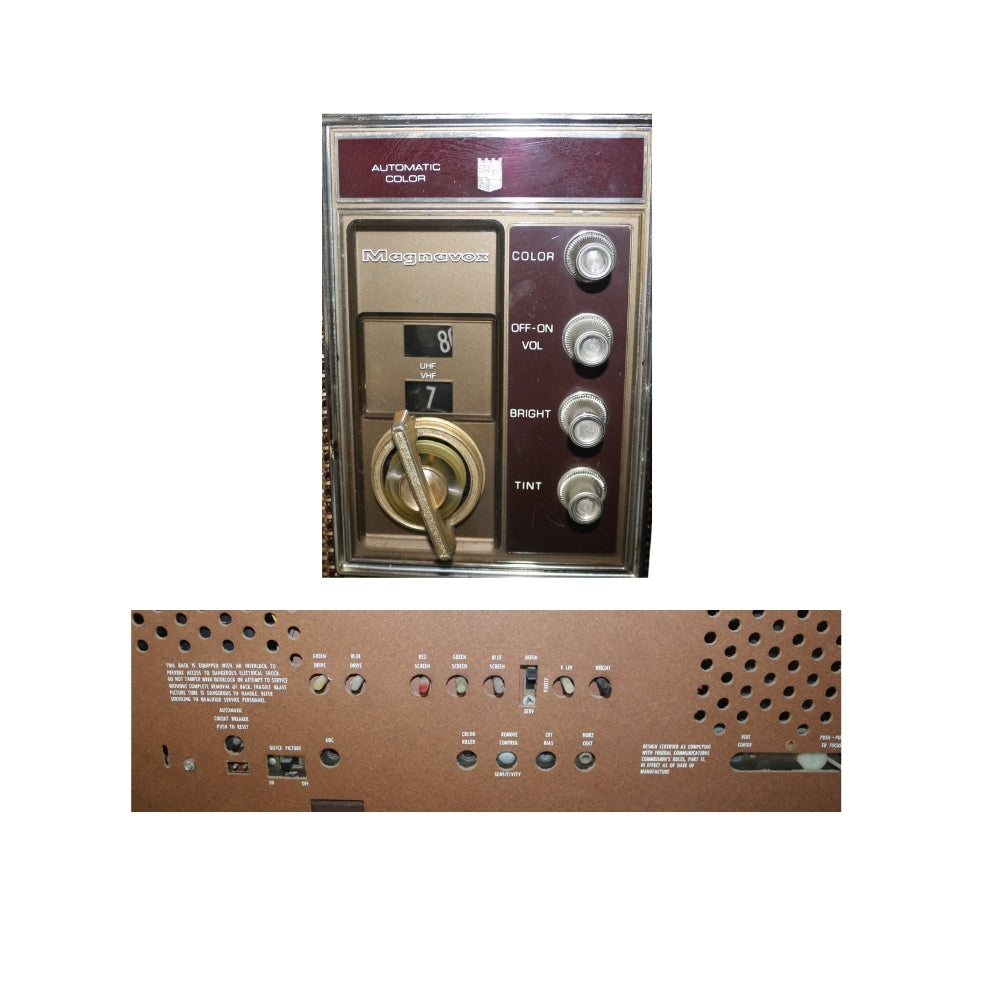This Mid-Century Magnavox TV Console with Tambour Wood Doors is an eye catcher and a great conversation starter. Circa Mid 20th Century is very well preserved
