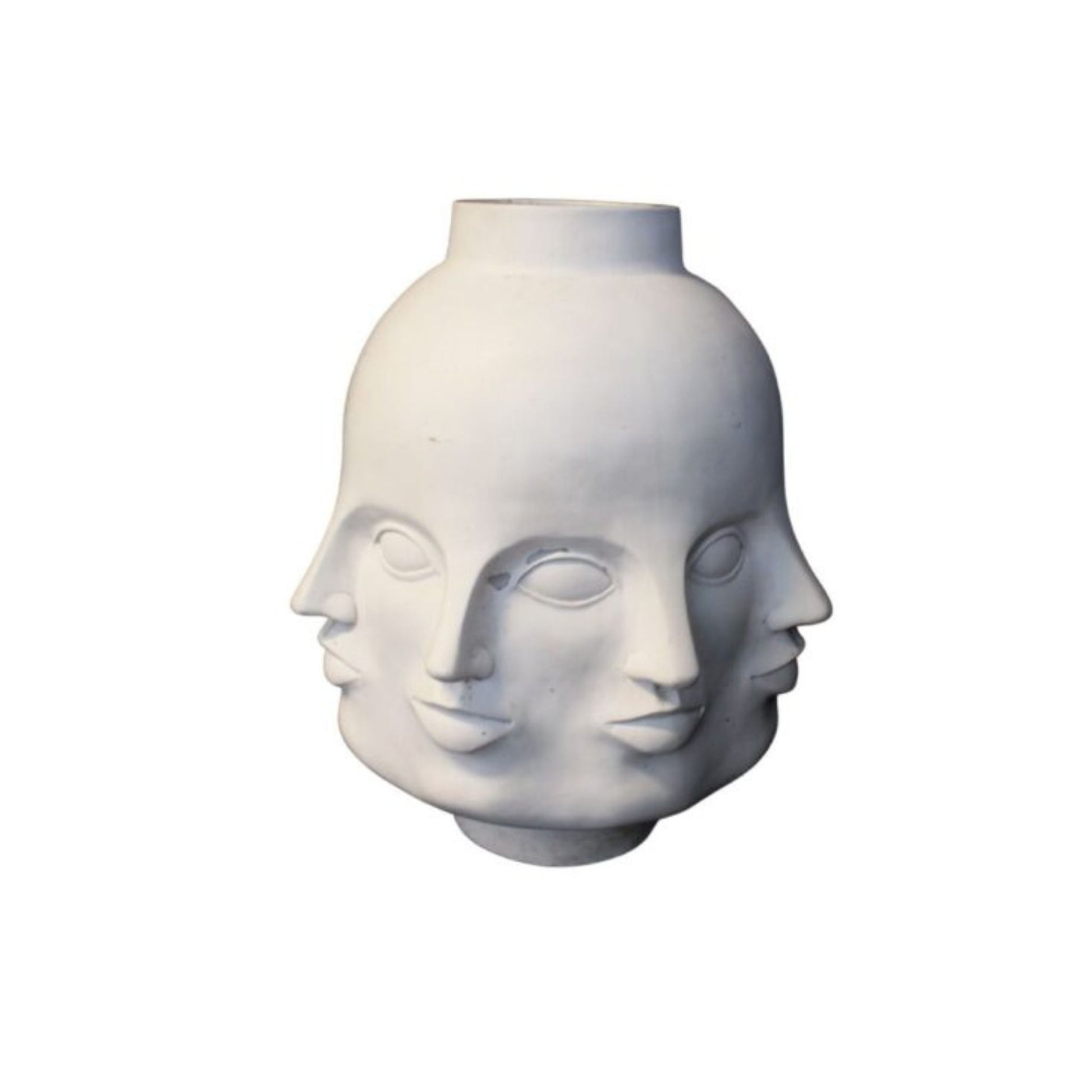 Beautiful Fornasetti style "Perpetual Faces" pottery décor.