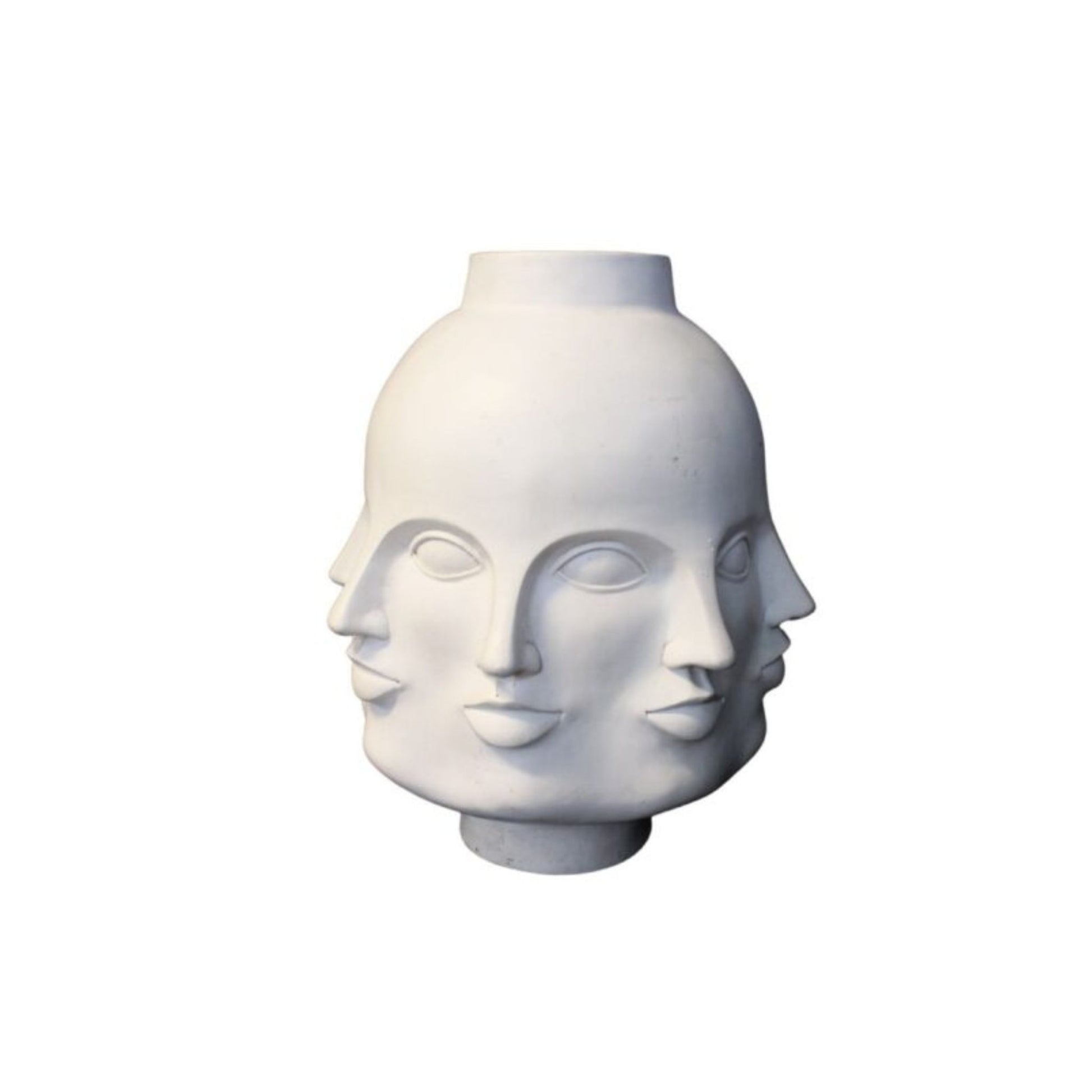 Beautiful Fornasetti style "Perpetual Faces" pottery décor.