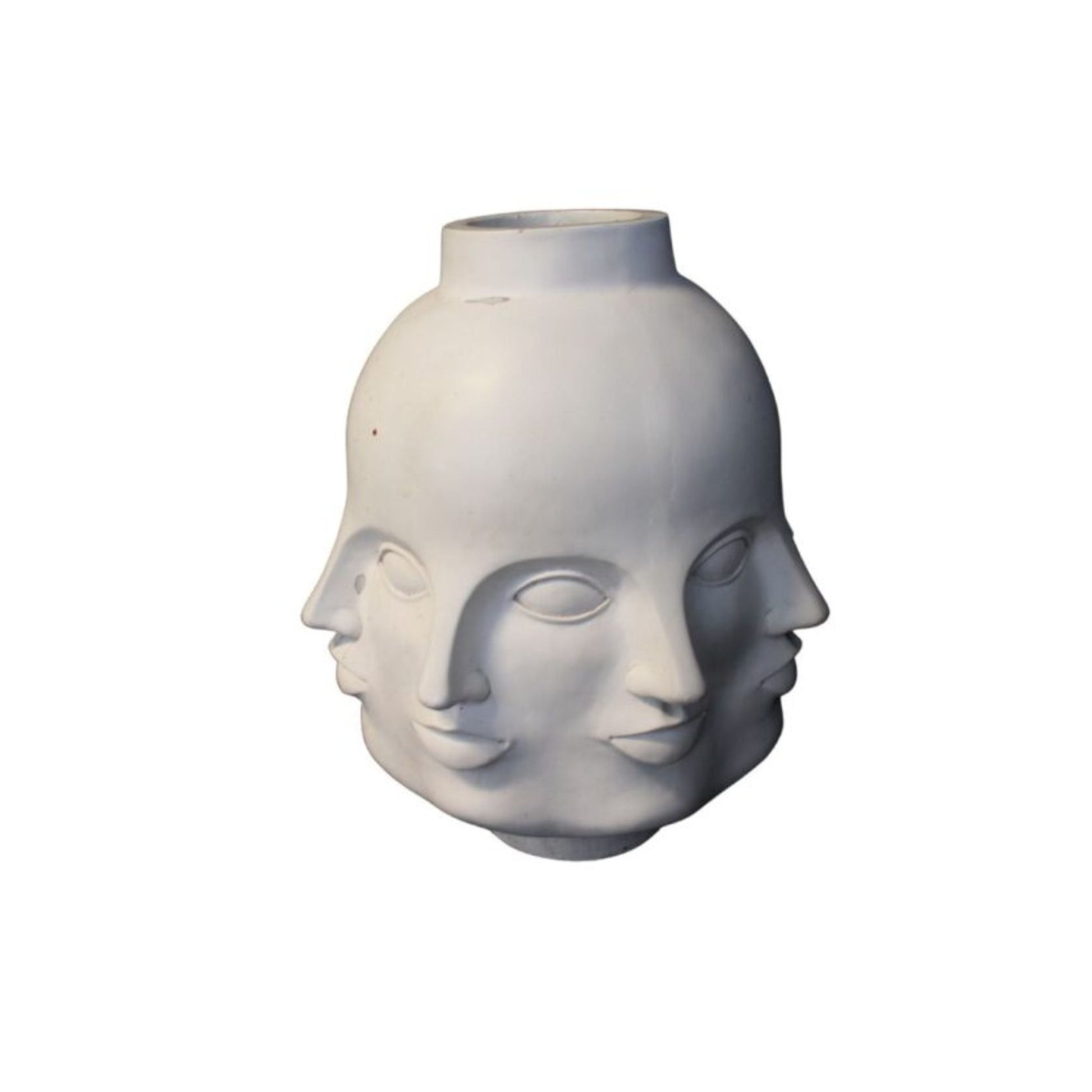 Beautiful Fornasetti style "Perpetual Faces" pottery décor.