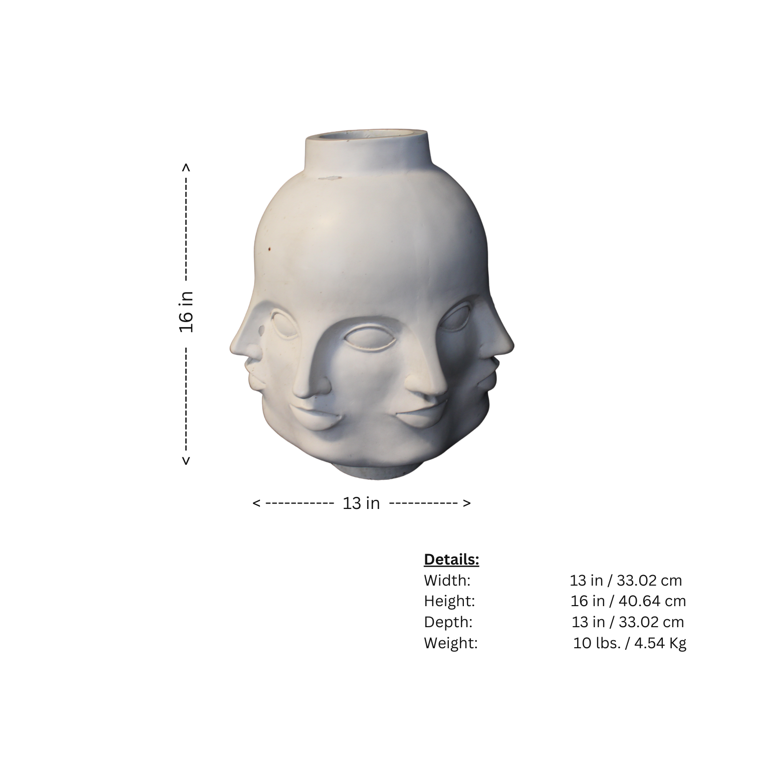 Gorgeous "Perpetual Faces" pottery décor Fornasetti-inspired style.