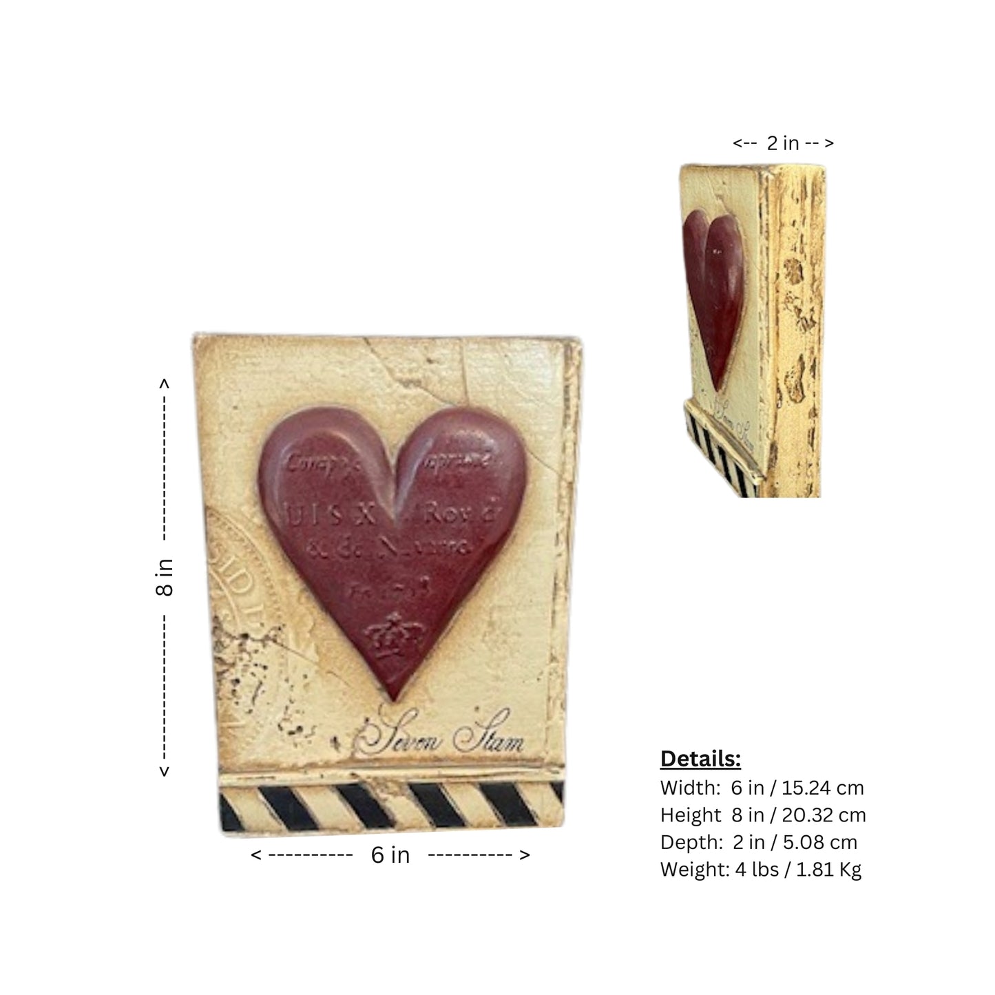 Sid Dickens memory block T-175 Seven of Hearts.