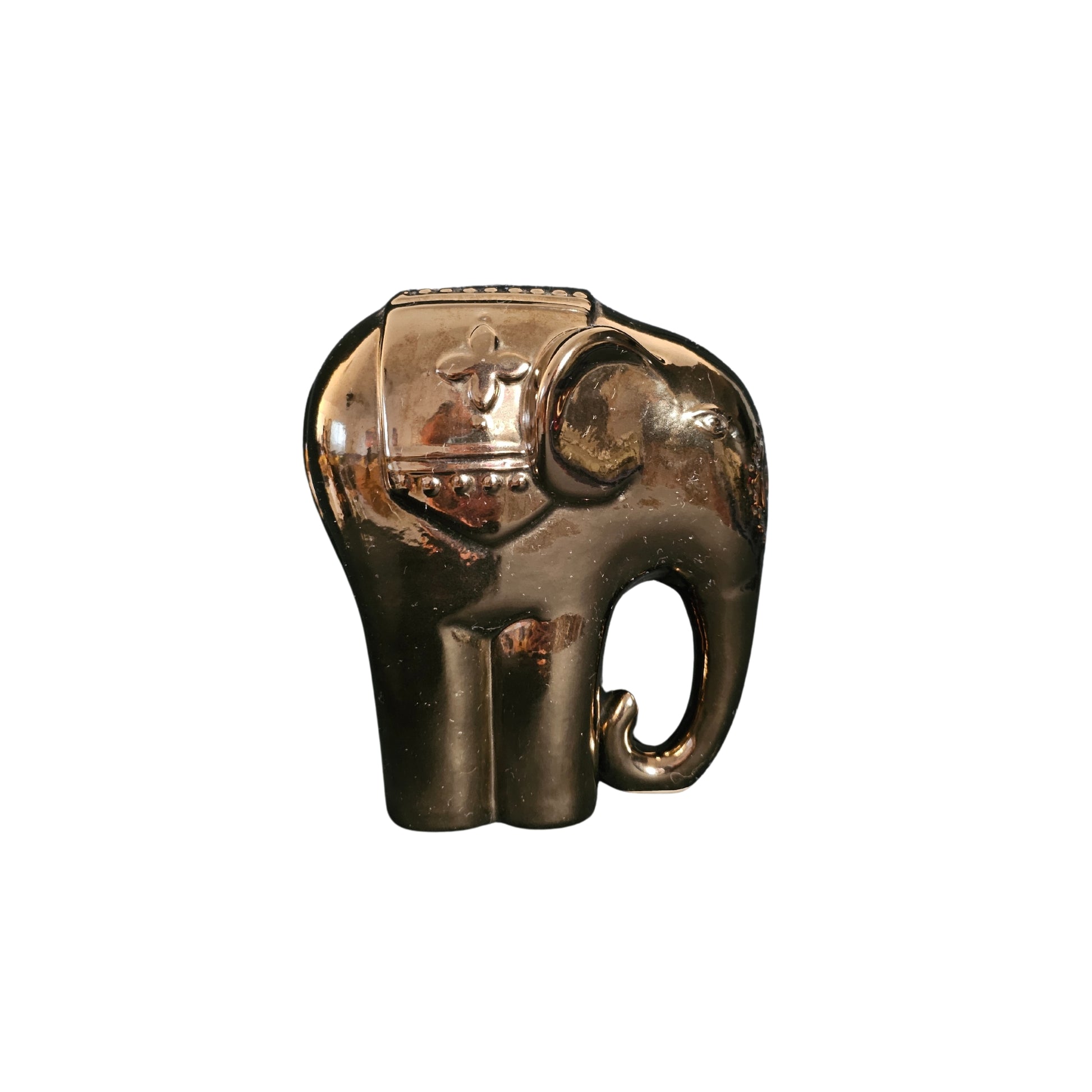 "Add a touch of serenity and calmness to your space with our elegant Elephant Bronze Decorative Sculpture. Crafted with intricate details, this stunning sculpture will bring good luck and inspire a sense of peace. A must-have for any home or office. Get yours now!"

Elephant bronze decorative sculpture