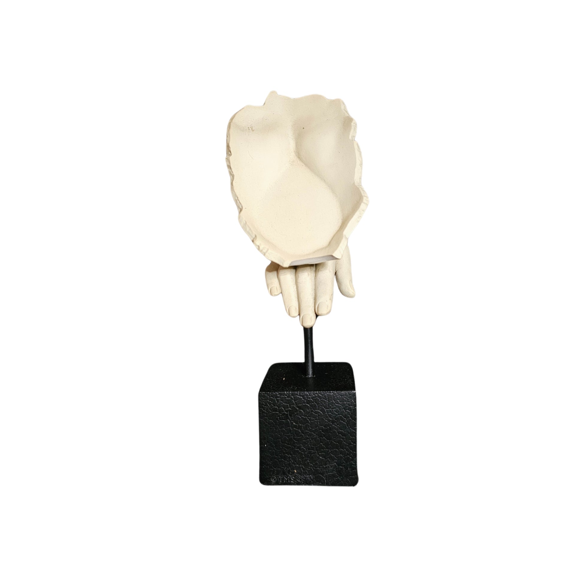 Kiss the sky with Vitruvian 'Blow a Kiss' sculpture on a block base.