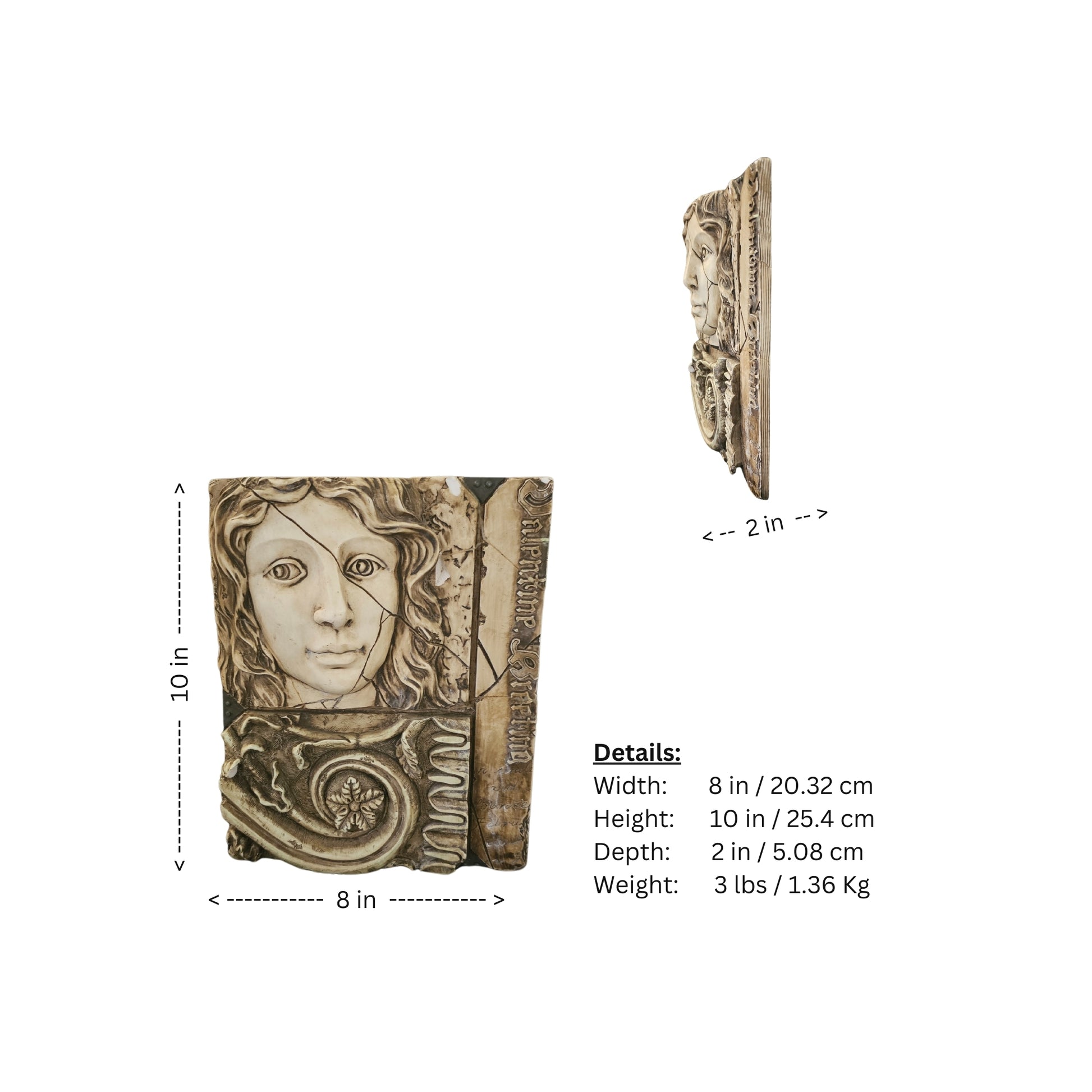 Discover Sid Dickens' charmingly quirky, vintage-inspired "Greek Maiden" plaque.