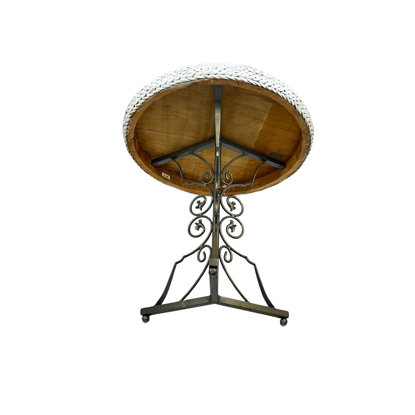 Authentic Rattan and Iron Table from Expressions Custom Furniture