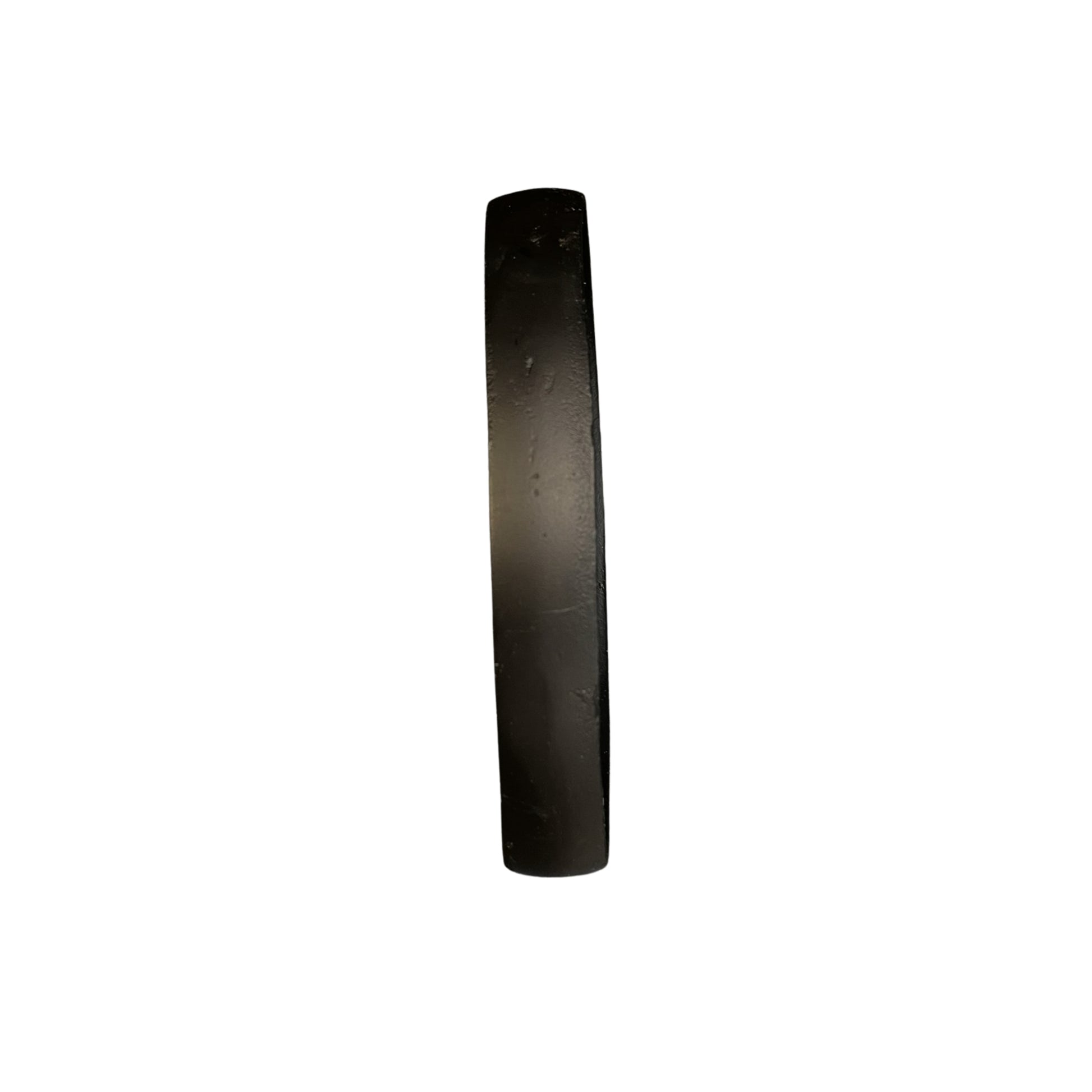Side view Iron Ring Sculpture on a white background