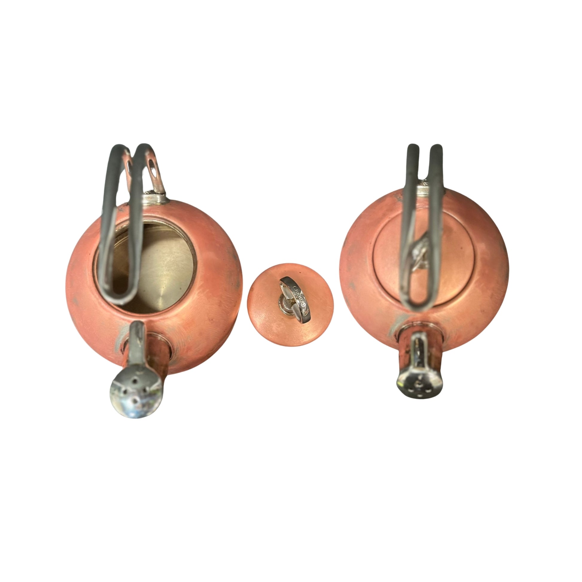 Check out this groovy Metal crafters MCM Copper and stainless-steel tea kettle - it's totally tubular!