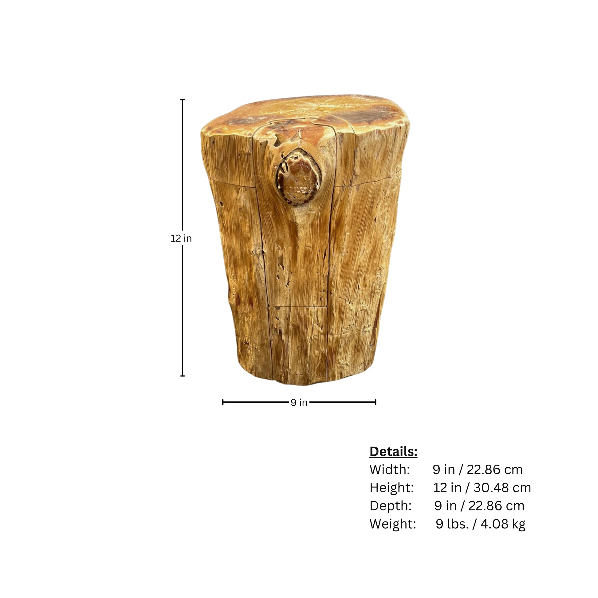 Page of measurements for a wooden jewelry box, which comes apart like a puzzle, in a rustic style