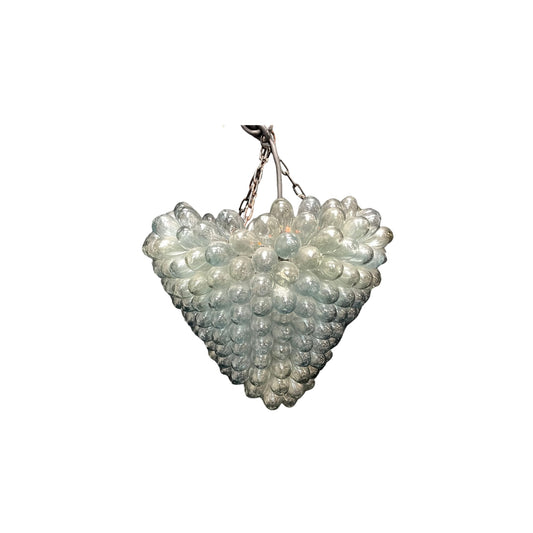  Get ready to light up your home in style with this ultimate large Italian Glass Grape Cluster Chandelier from the mid 20th century. It's a real grape escape!