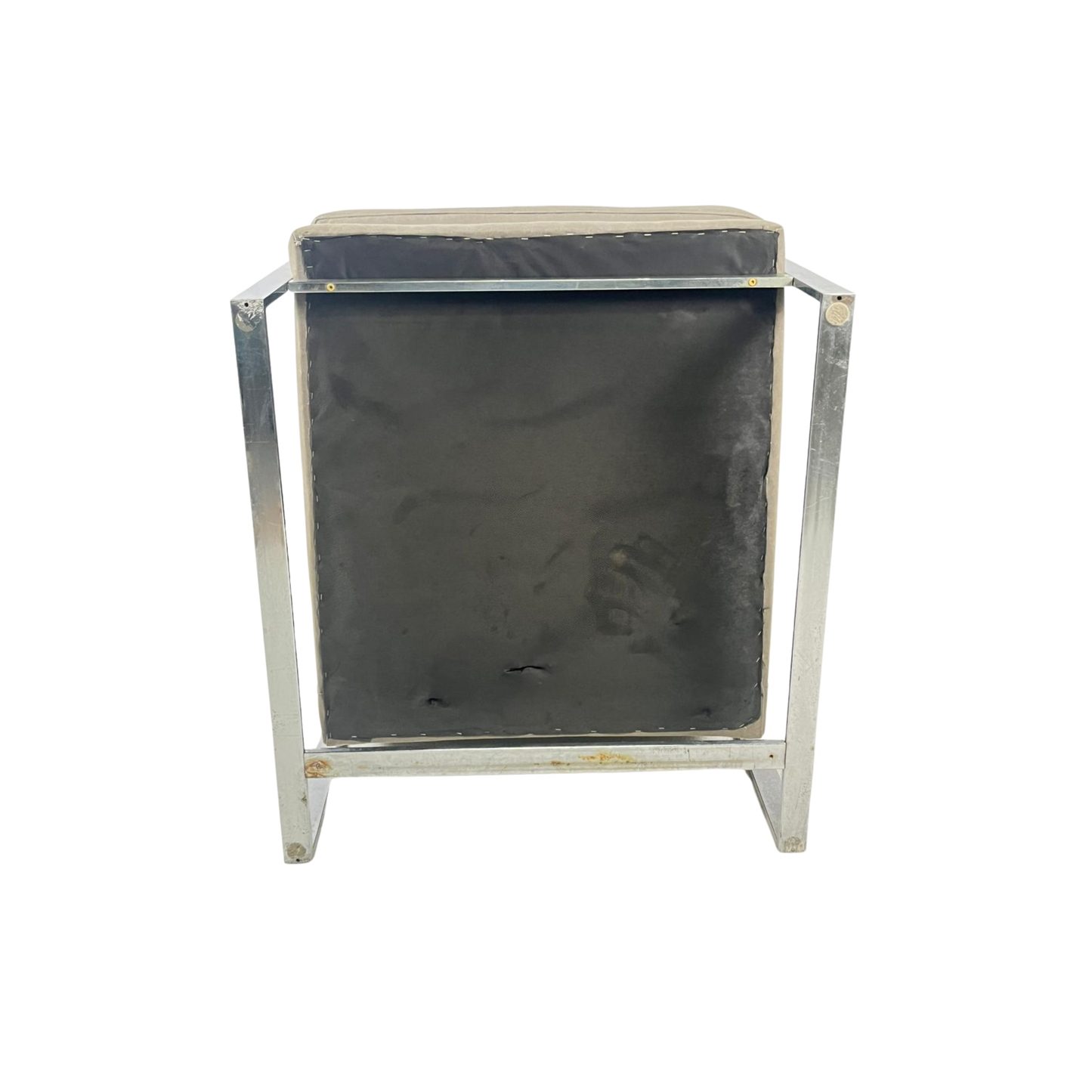 Bottom view of a Chrome Lounge Chair