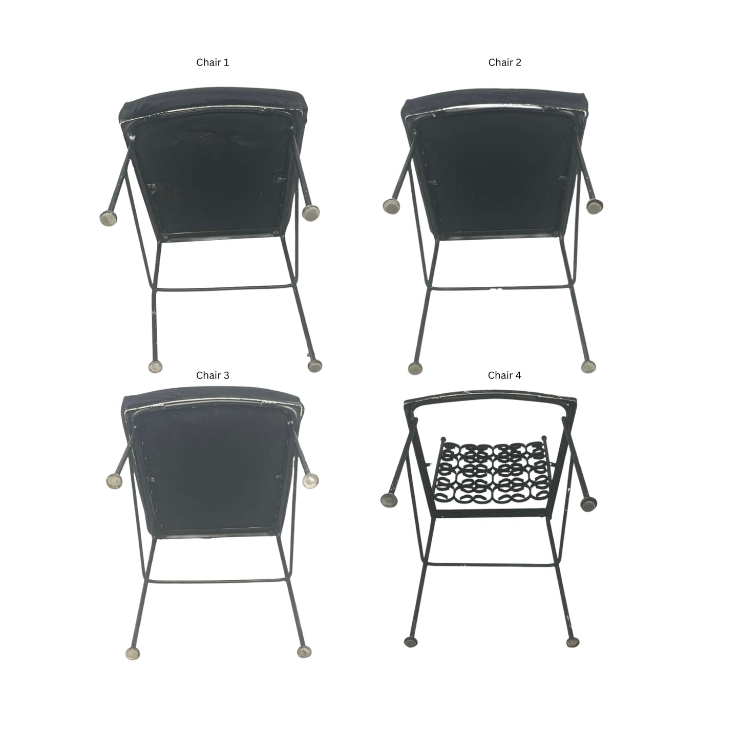 1950s Mid-Century Modern Patio Grenada Style Table & 4 Chairs