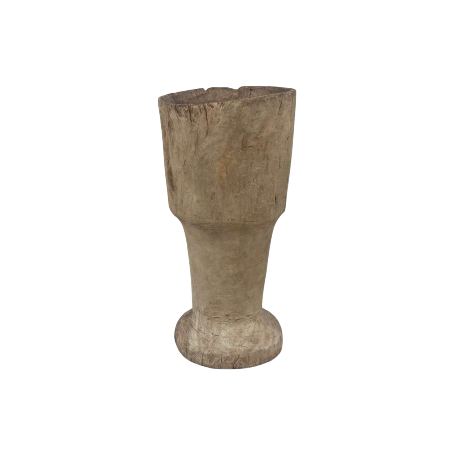Front view of mortar on a white background