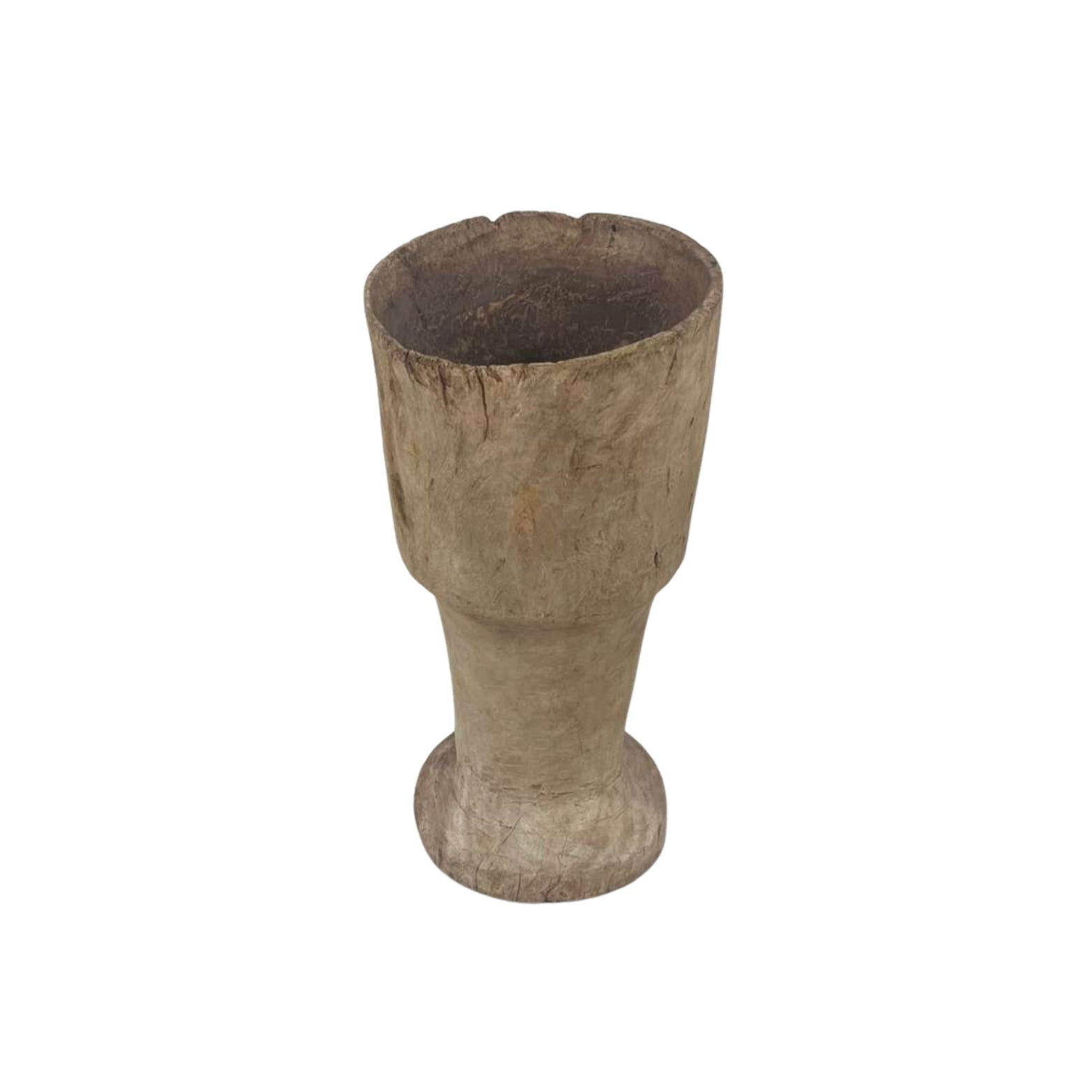 Front view of mortar on a white background