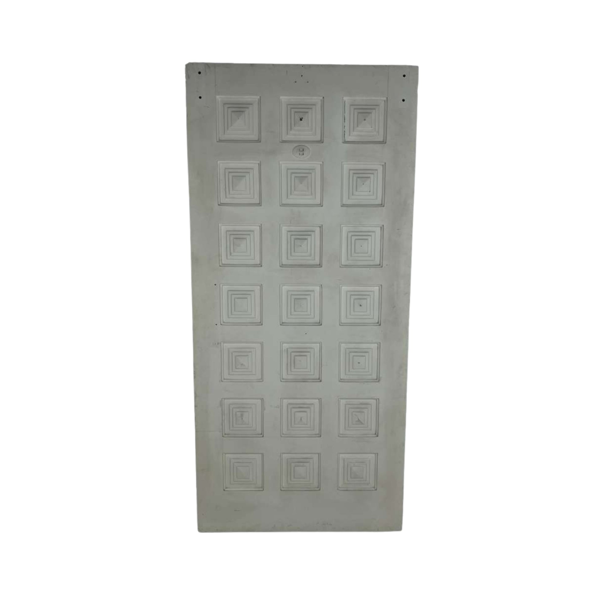 Solid Wood Mid-Century Door on White Background