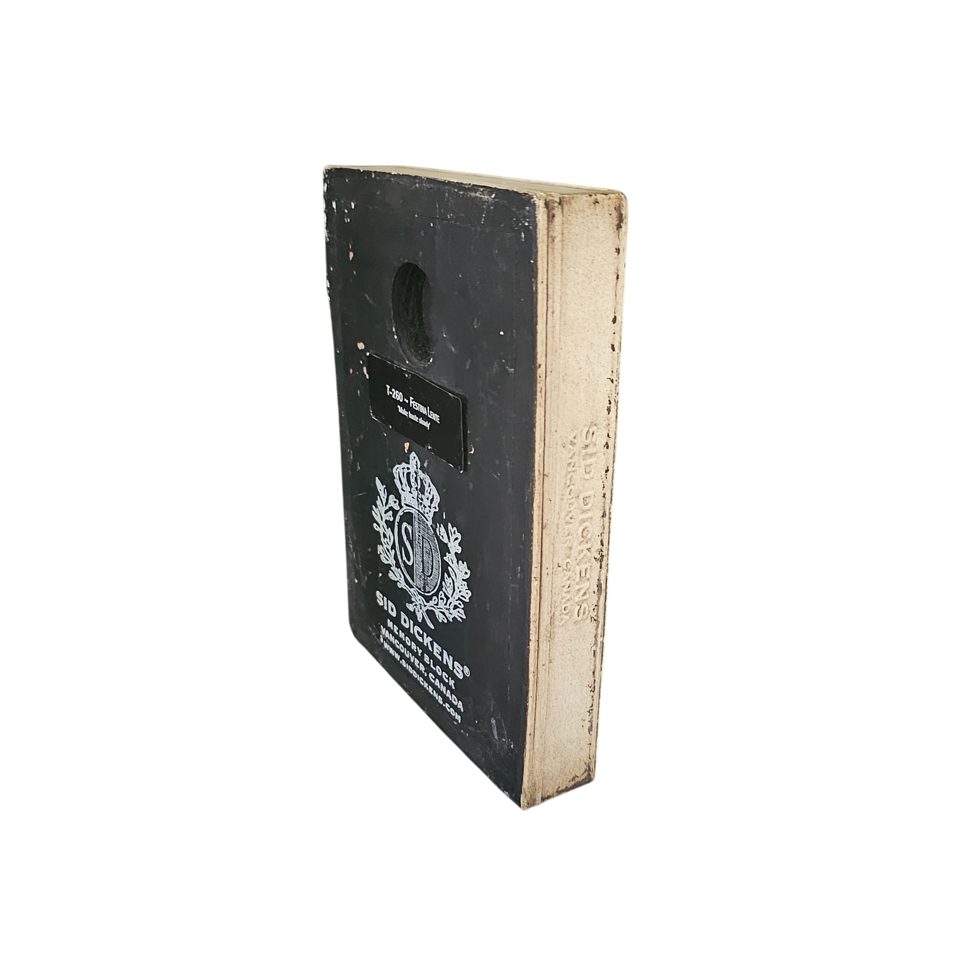 Feeling a little slow? Let Sid Dickens' Memory Block T-260 give you a playful nudge to Make Haste Slowly.