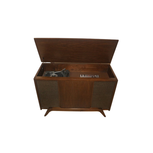 Midcentury 1960s Stereo Console and Record Player AM-FM