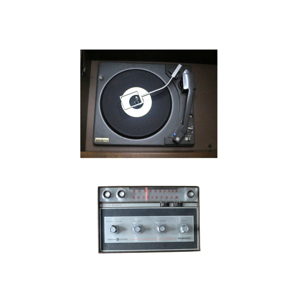 Midcentury 1960s Stereo Console and Record Player AM-FM