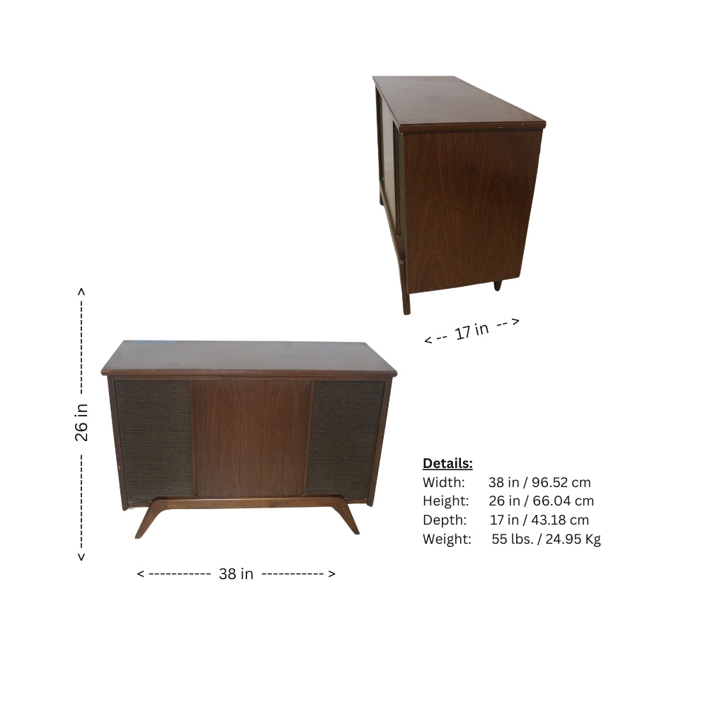 Midcentury 1960s Stereo Console and Record Player AM-FM