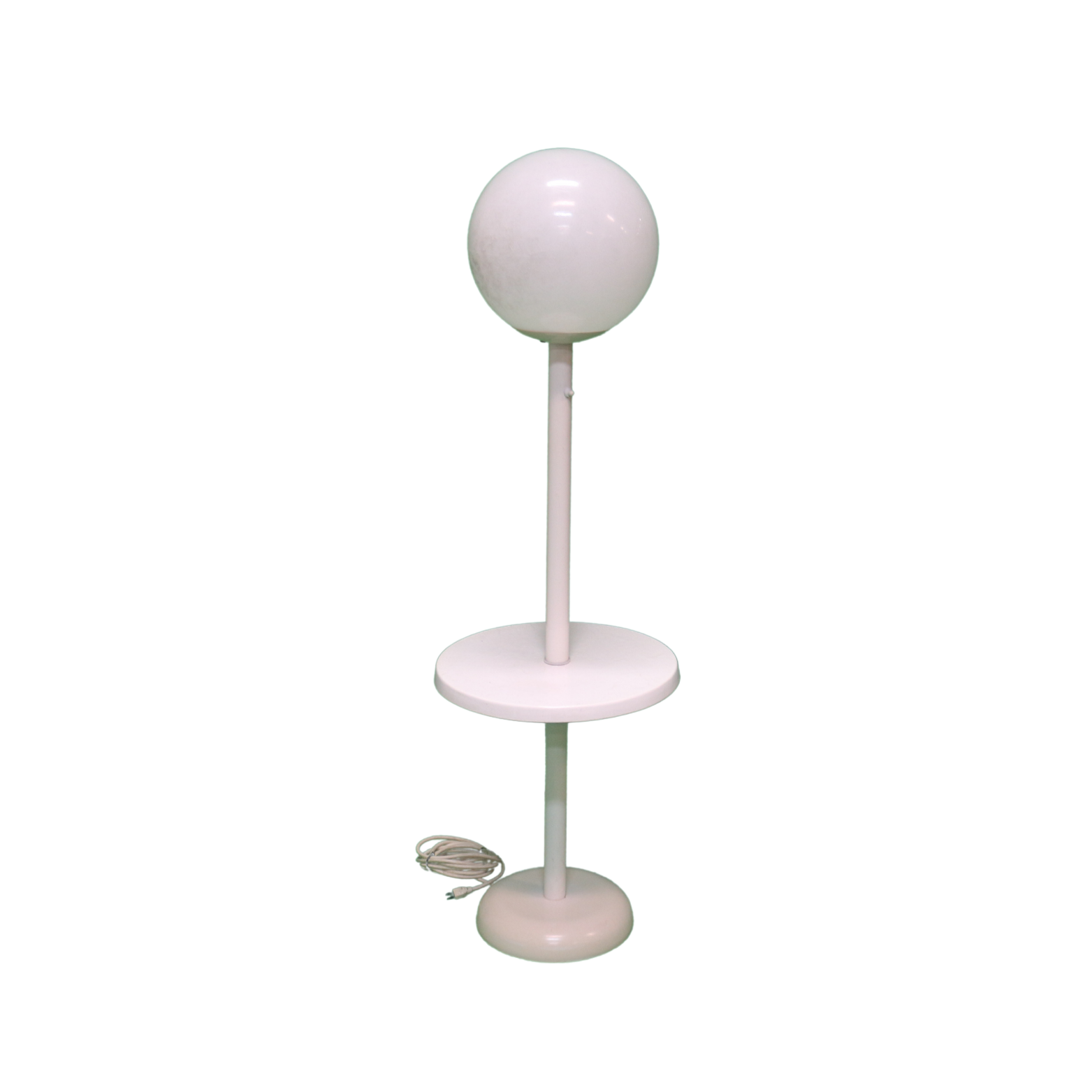 Get ready to blast off into the past with this groovy 1980s-inspired globe floor lamp! Perfect for adding a touch of modern space age style to your home decor.

