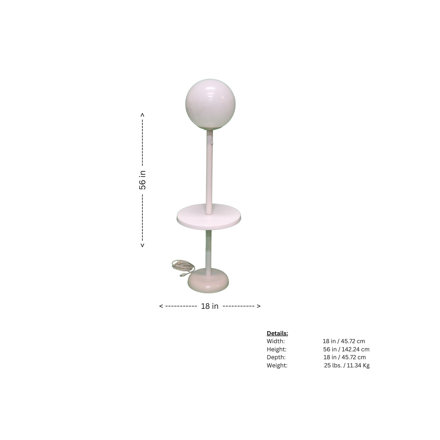 Get ready to blast off into the past with this groovy 1980s-inspired globe floor lamp! Perfect for adding a touch of modern space age style to your home decor.
 